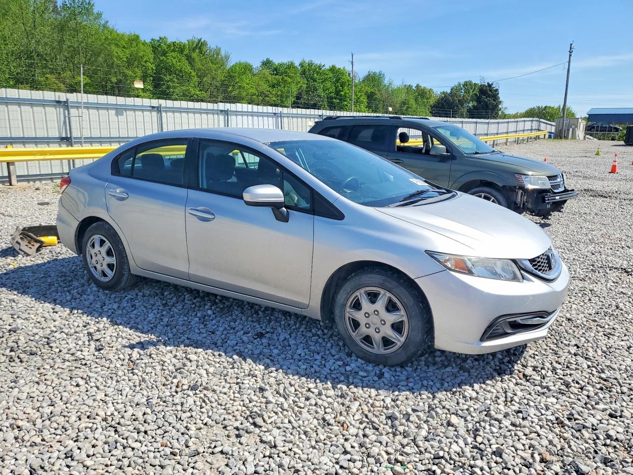 2014 Honda Civic Lx Silver vin: 19XFB2F50EE231644