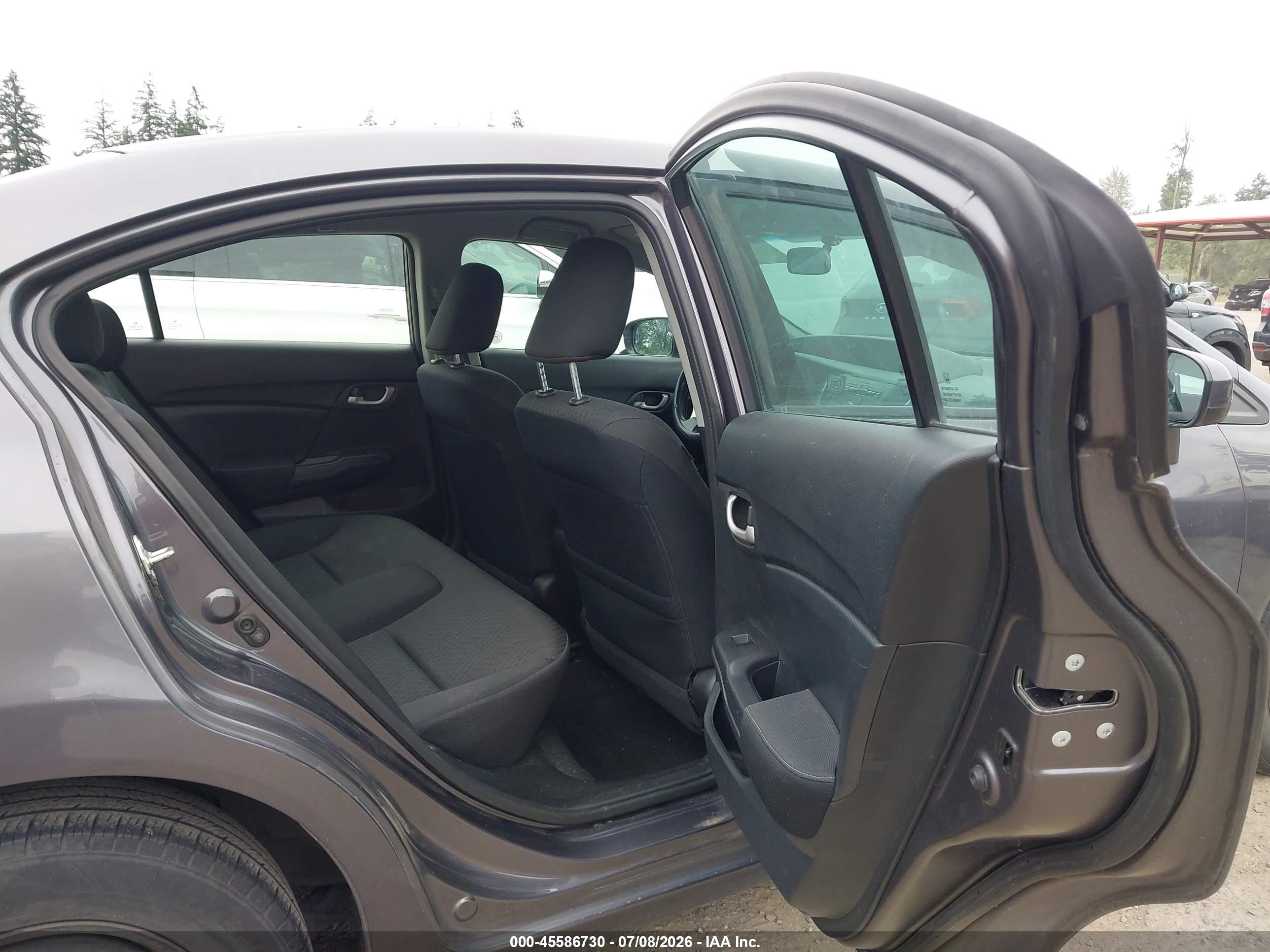 2014 Honda Civic Lx Gray vin: 19XFB2F50EE238285