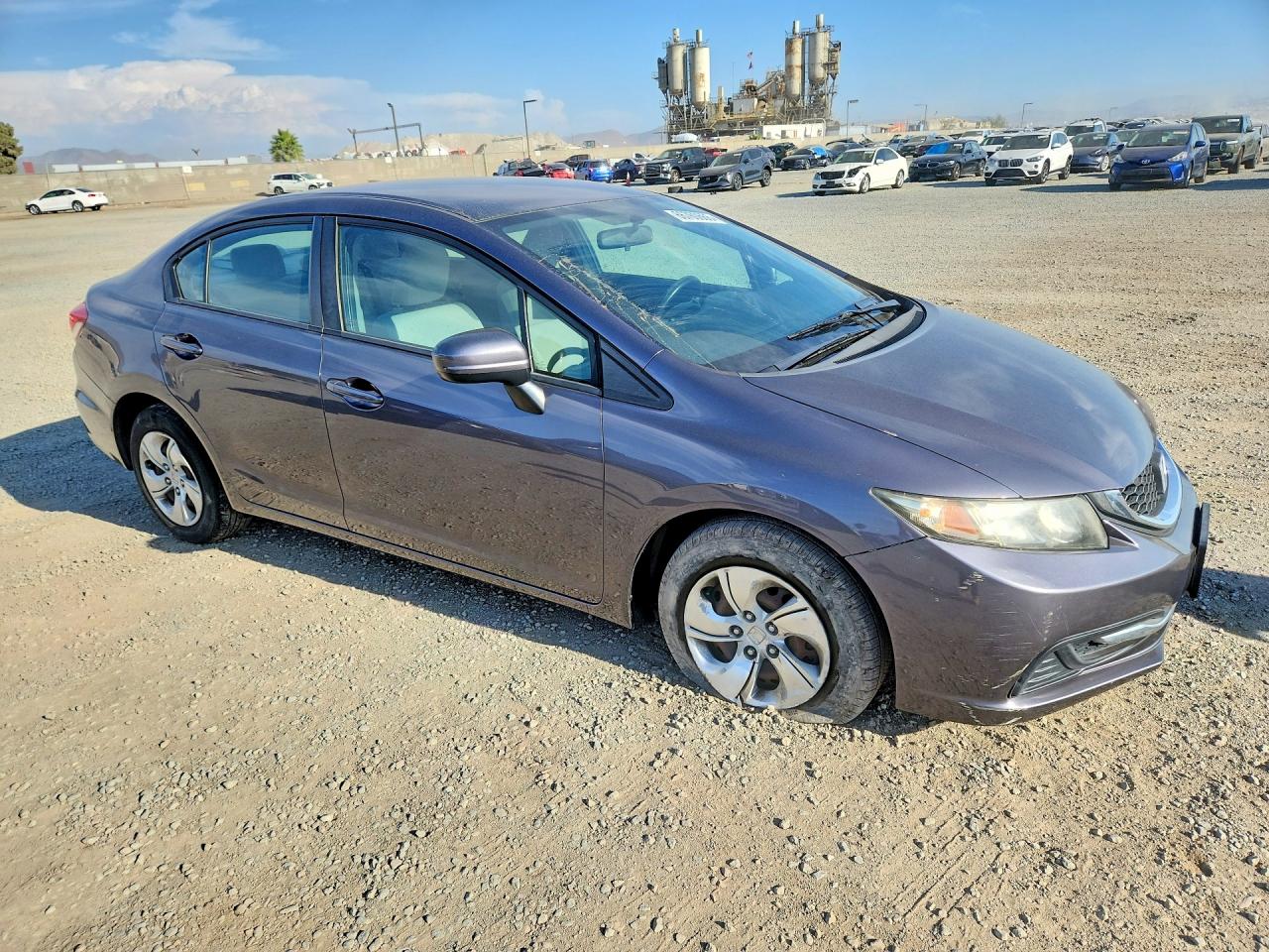 2014 Honda Civic Lx Gray vin: 19XFB2F50EE238979