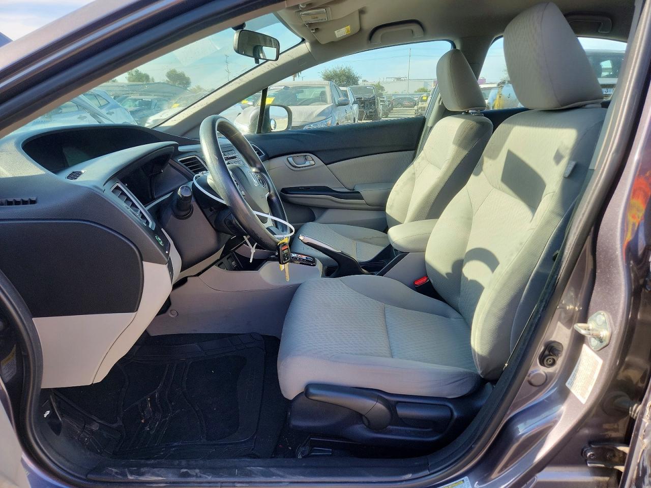 2014 Honda Civic Lx Gray vin: 19XFB2F50EE238979