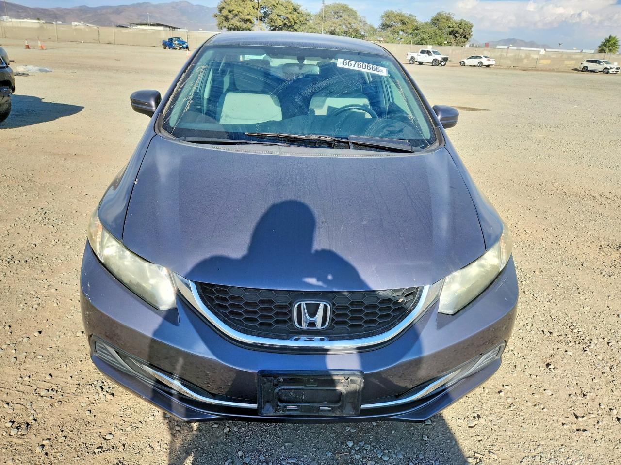 2014 Honda Civic Lx Gray vin: 19XFB2F50EE238979