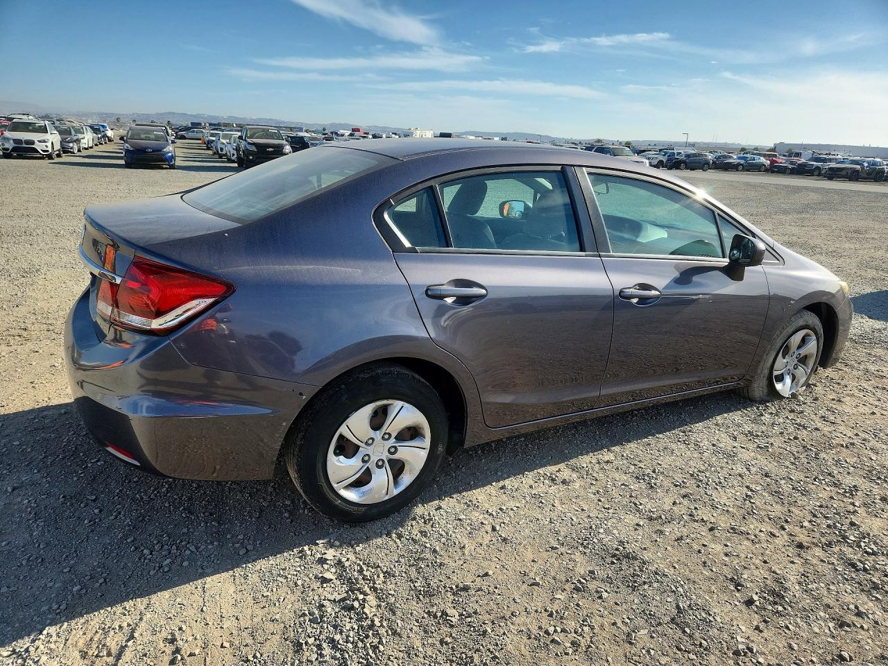 2014 Honda Civic Lx Gray vin: 19XFB2F50EE238979