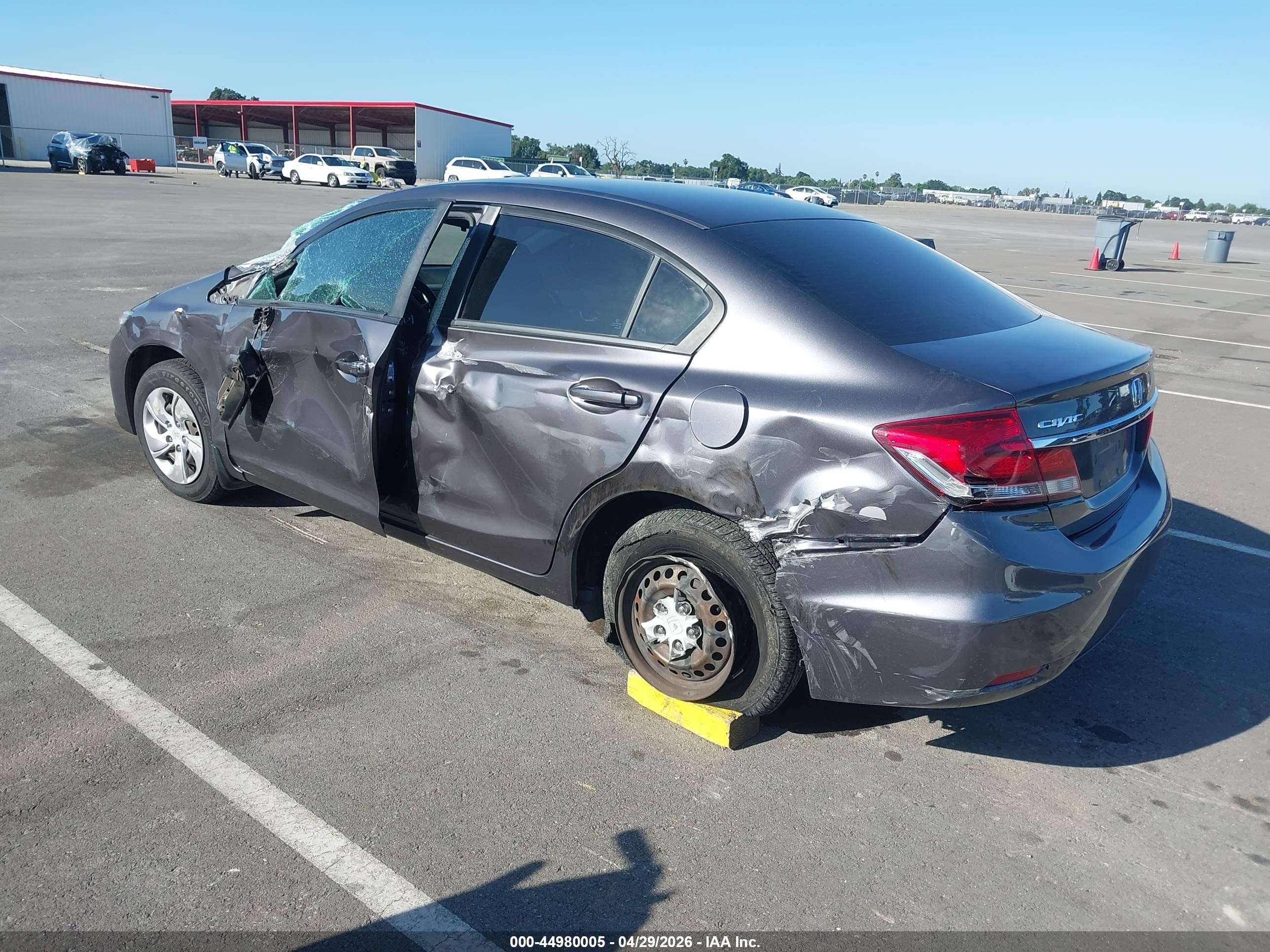 2014 Honda Civic Lx Серый vin: 19XFB2F50EE245382