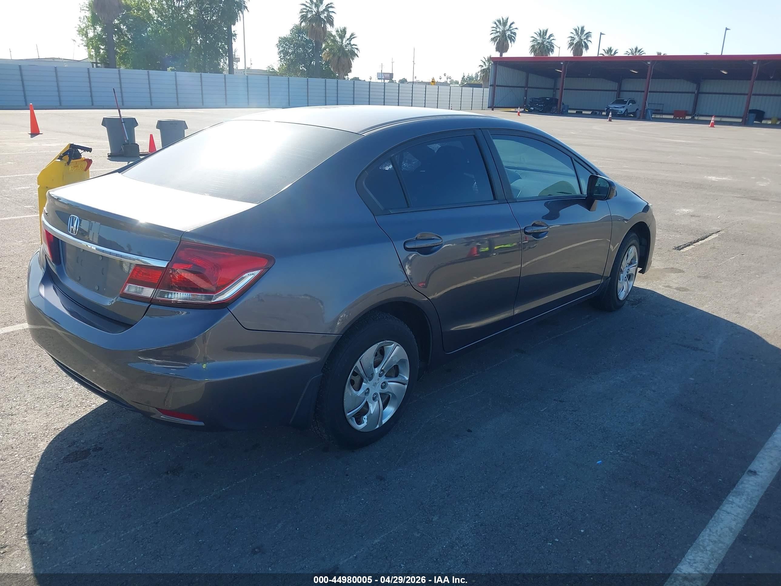 2014 Honda Civic Lx Серый vin: 19XFB2F50EE245382