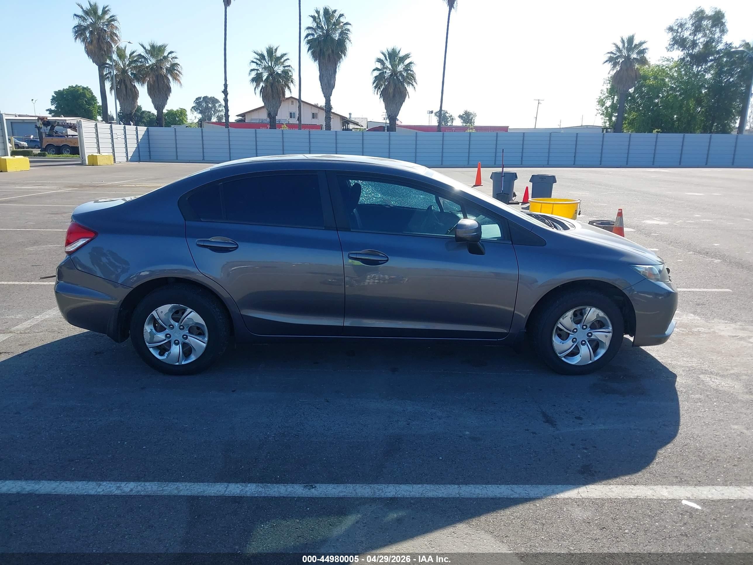 2014 Honda Civic Lx Серый vin: 19XFB2F50EE245382