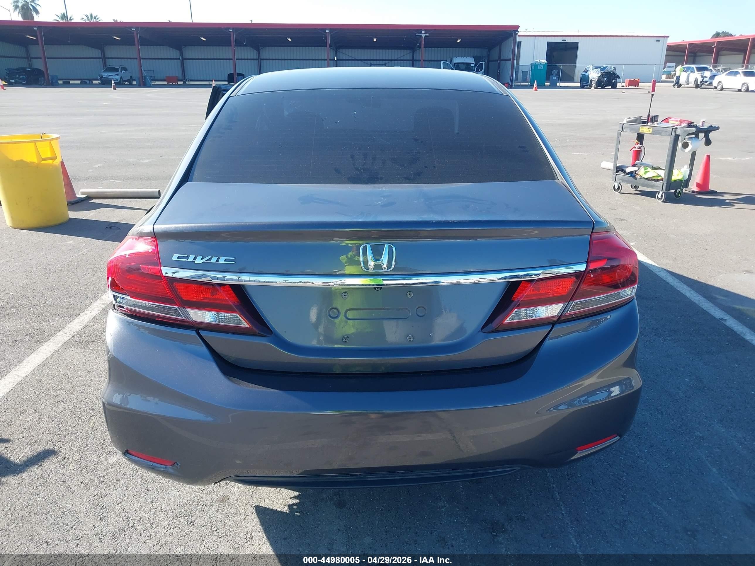 2014 Honda Civic Lx Серый vin: 19XFB2F50EE245382