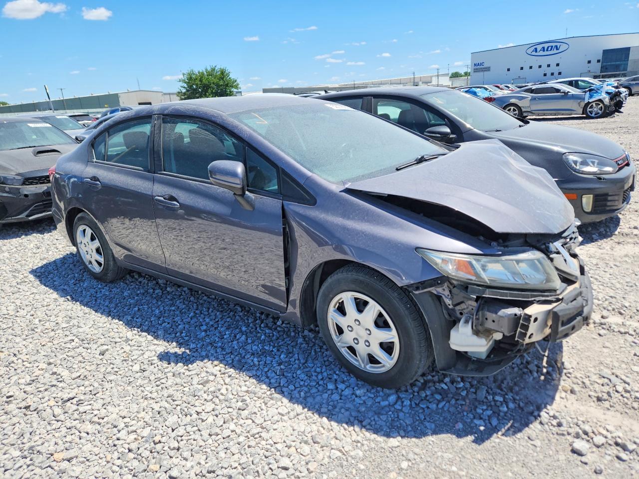 2014 Honda Civic Lx Gray vin: 19XFB2F50EE256639