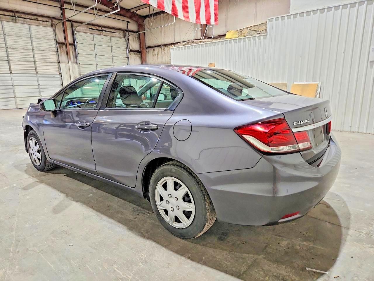 2014 Honda Civic Lx Gray vin: 19XFB2F50EE256639