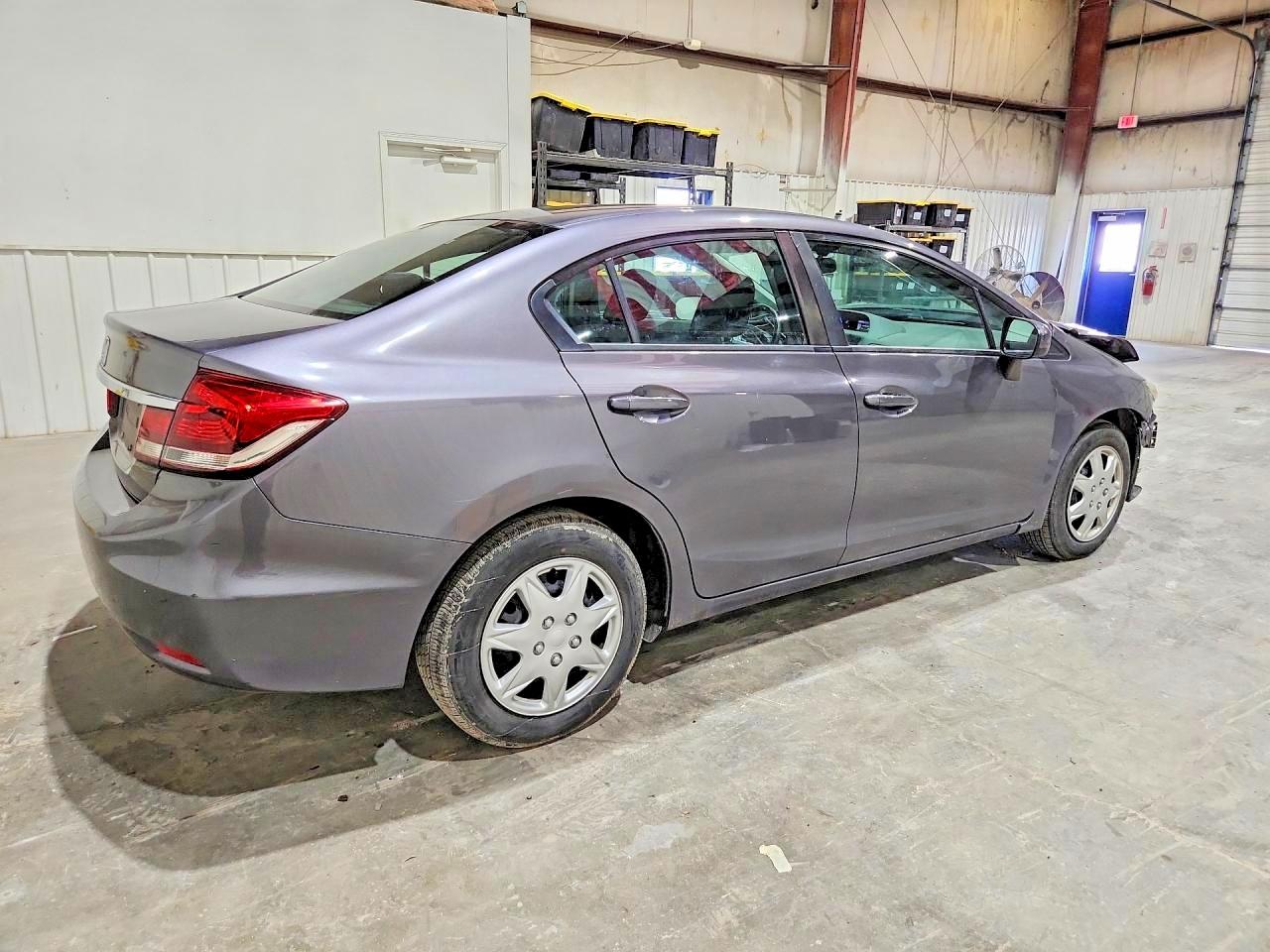 2014 Honda Civic Lx Gray vin: 19XFB2F50EE256639