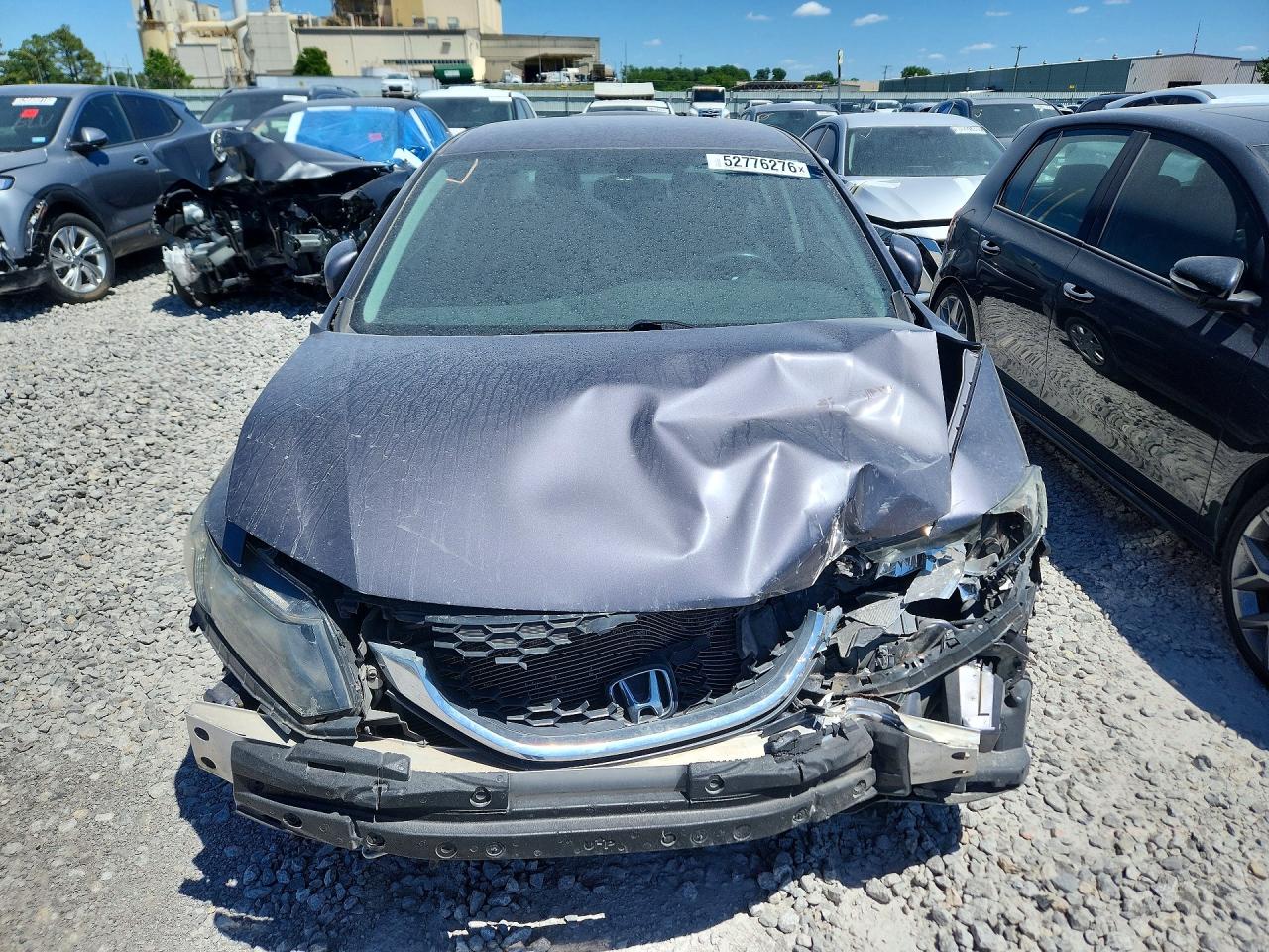 2014 Honda Civic Lx Gray vin: 19XFB2F50EE256639