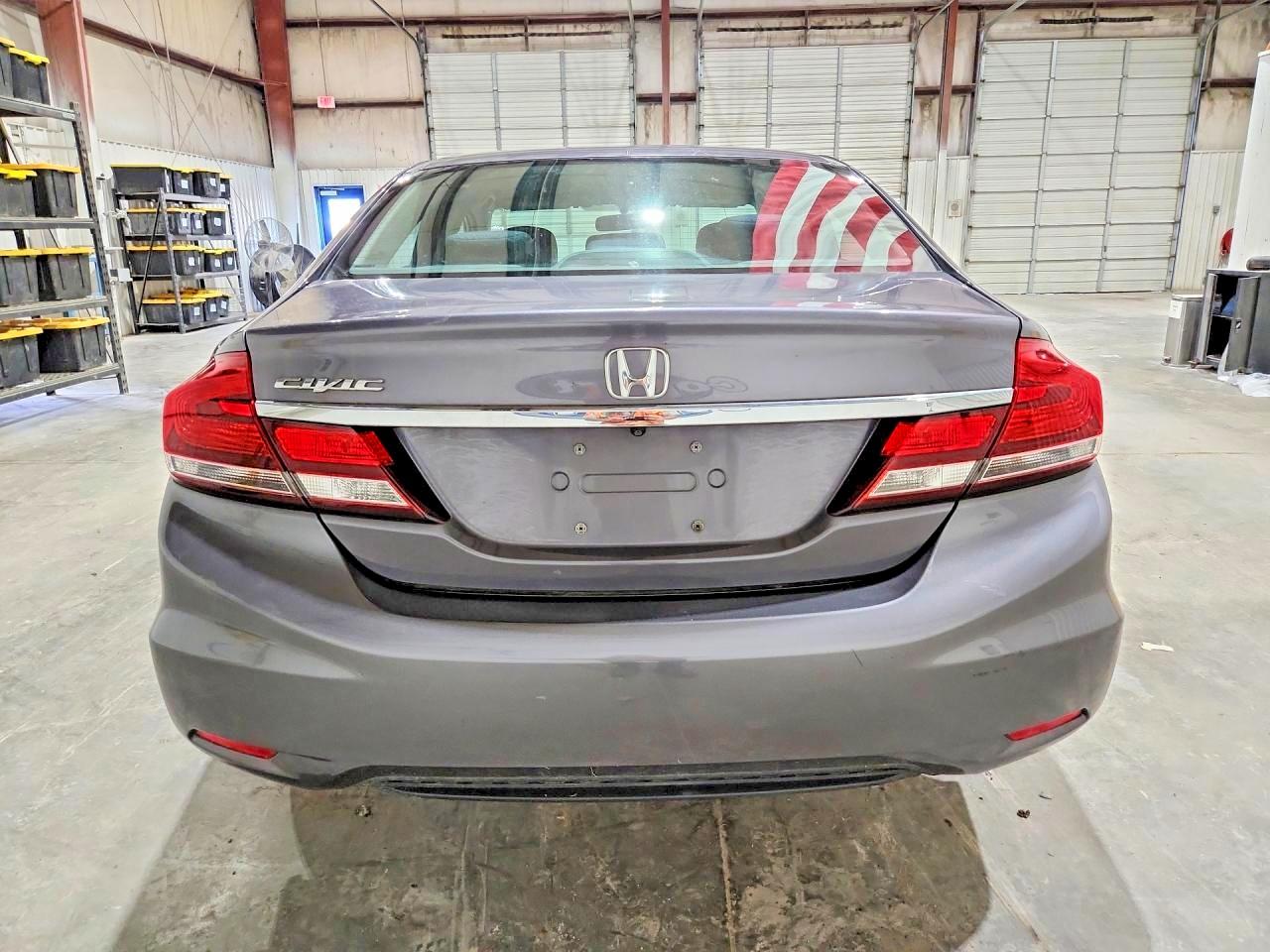 2014 Honda Civic Lx Gray vin: 19XFB2F50EE256639