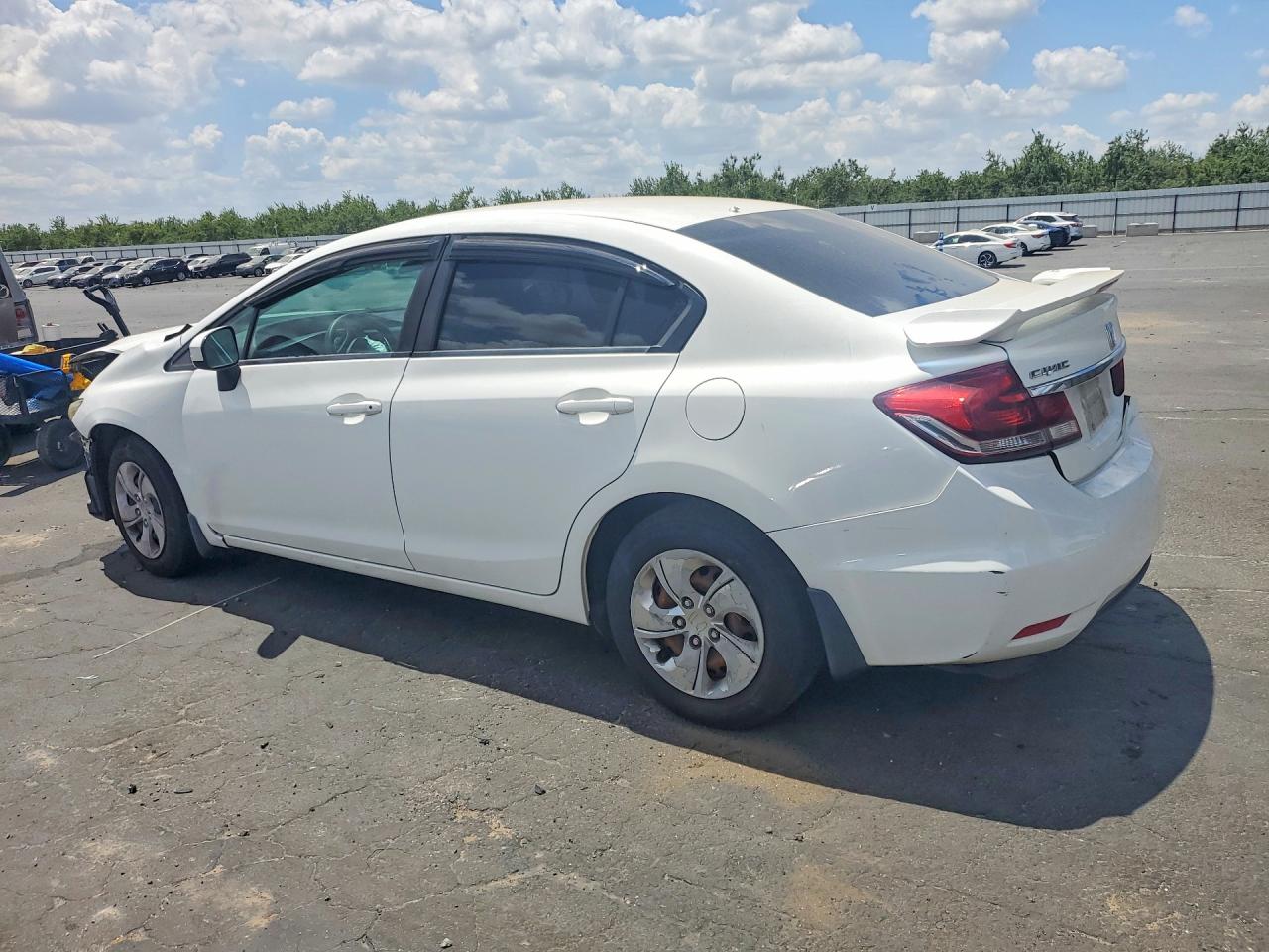 2014 Honda Civic Lx White vin: 19XFB2F50EE260920