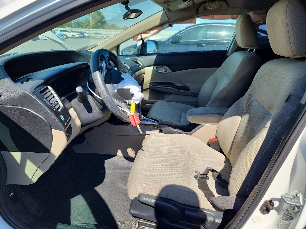 2014 Honda Civic Lx White vin: 19XFB2F50EE260920