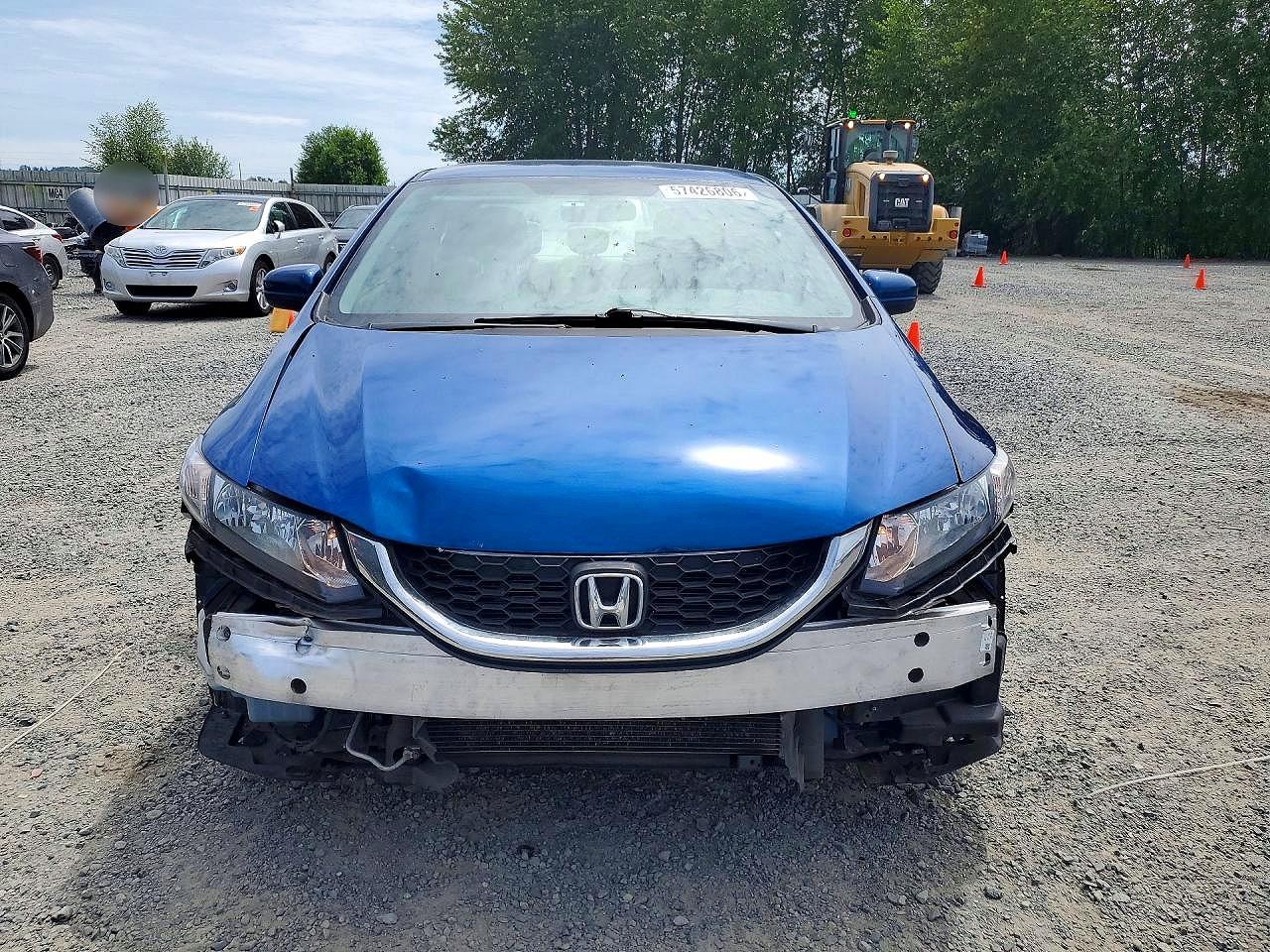 2014 Honda Civic Lx Blue vin: 19XFB2F50EE273635
