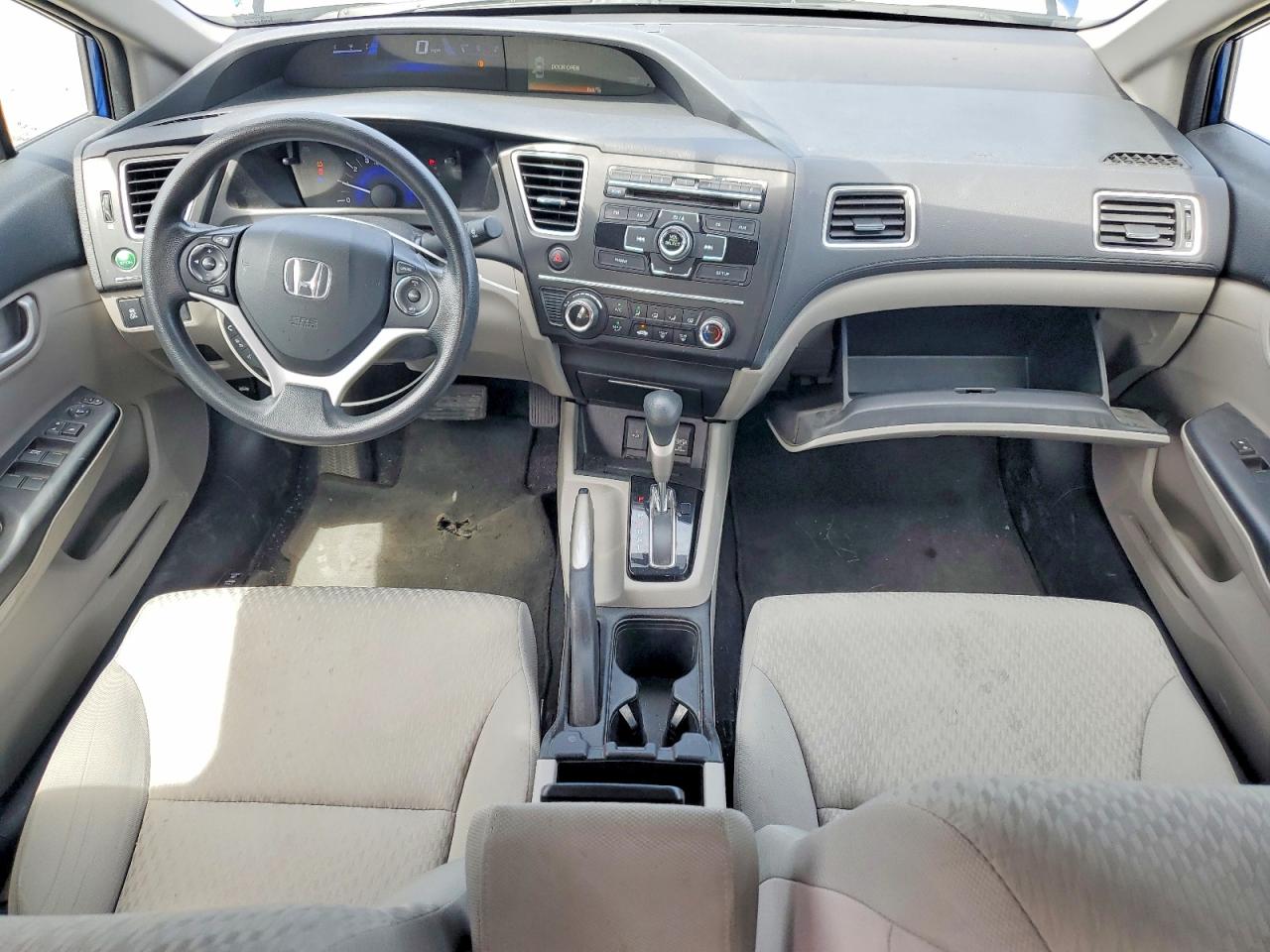 2014 Honda Civic Lx Blue vin: 19XFB2F50EE273635