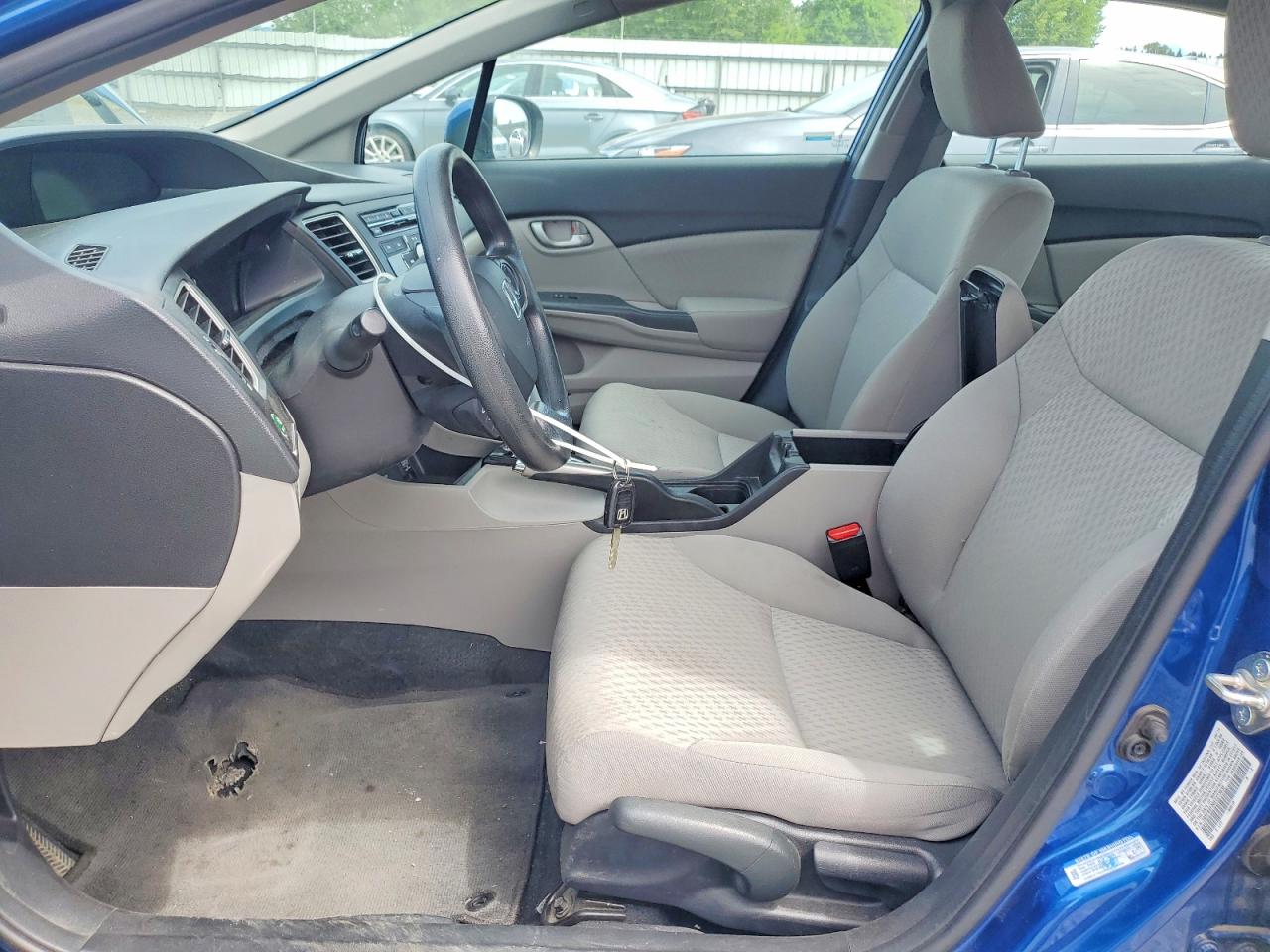 2014 Honda Civic Lx Blue vin: 19XFB2F50EE273635