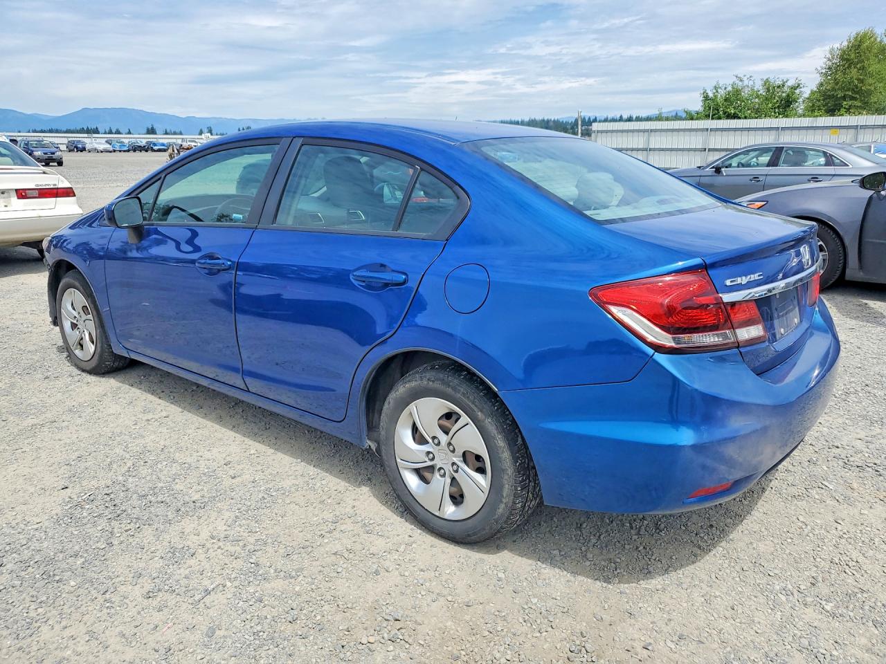 2014 Honda Civic Lx Blue vin: 19XFB2F50EE273635