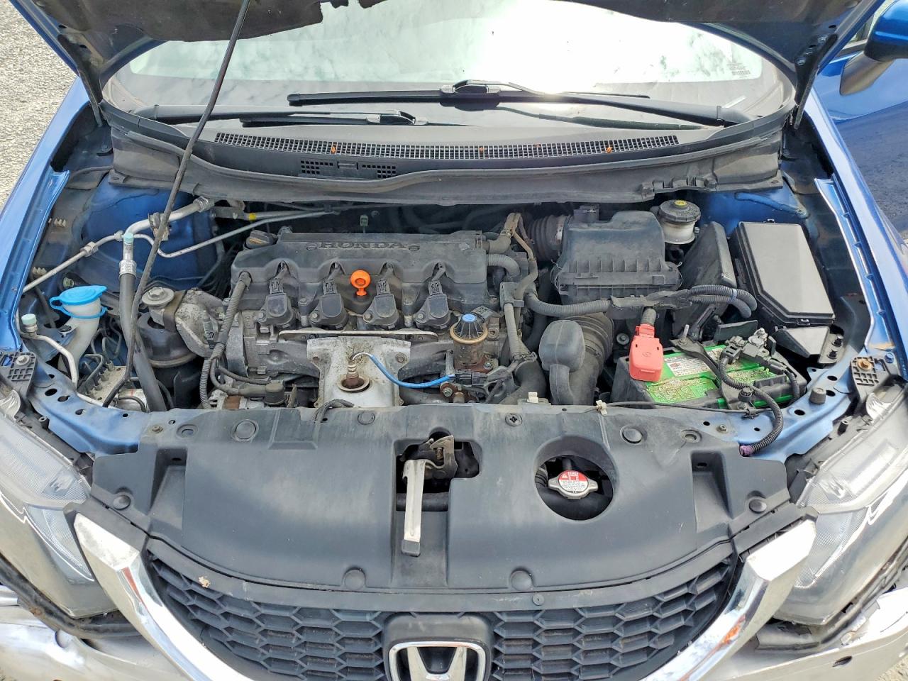2014 Honda Civic Lx Blue vin: 19XFB2F50EE273635