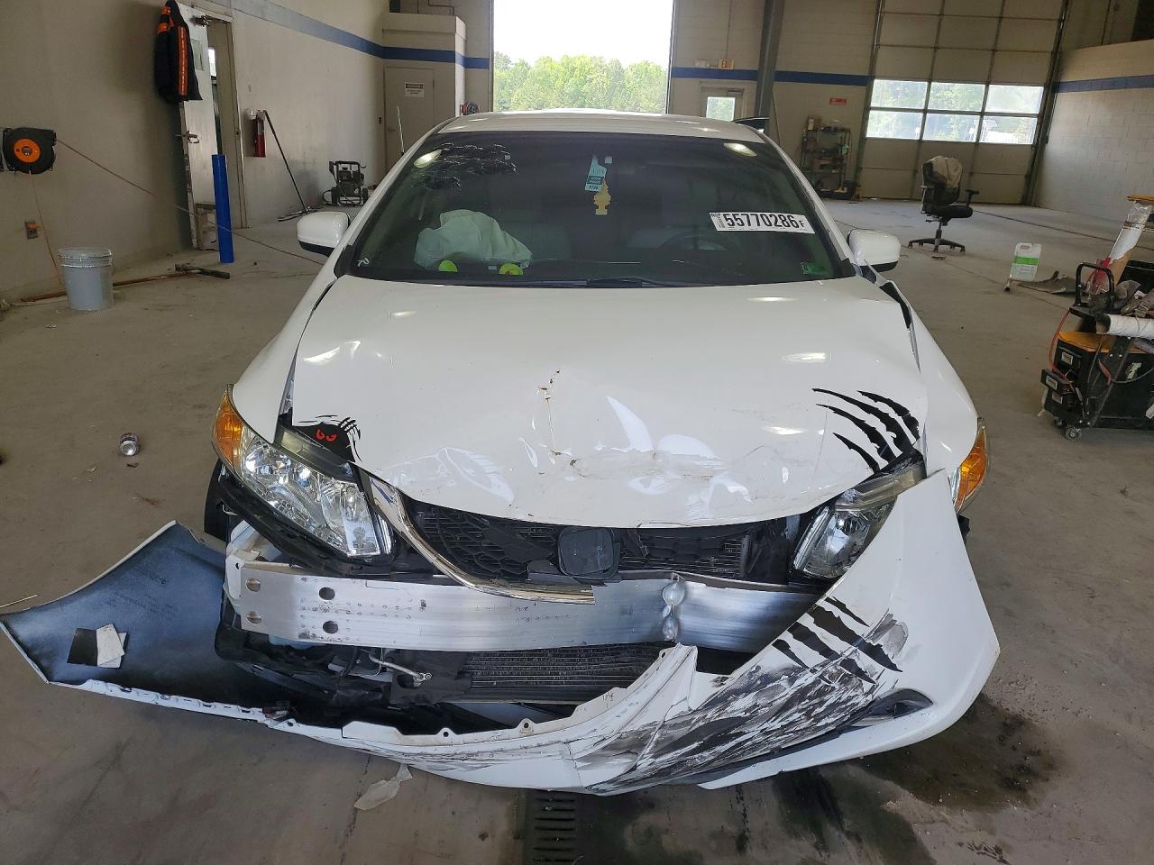 2015 Honda Civic Lx White vin: 19XFB2F50FE014936