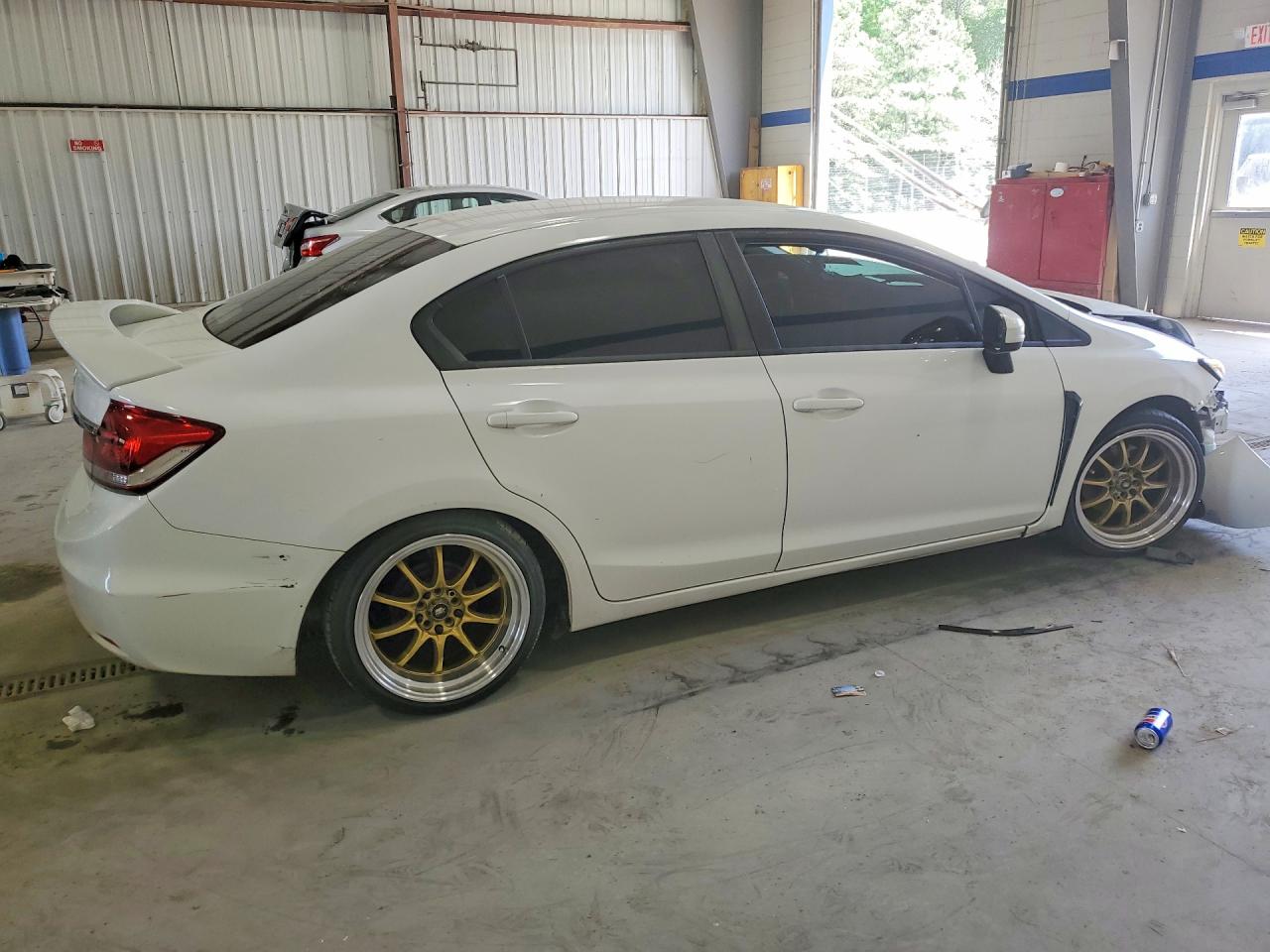 2015 Honda Civic Lx White vin: 19XFB2F50FE014936