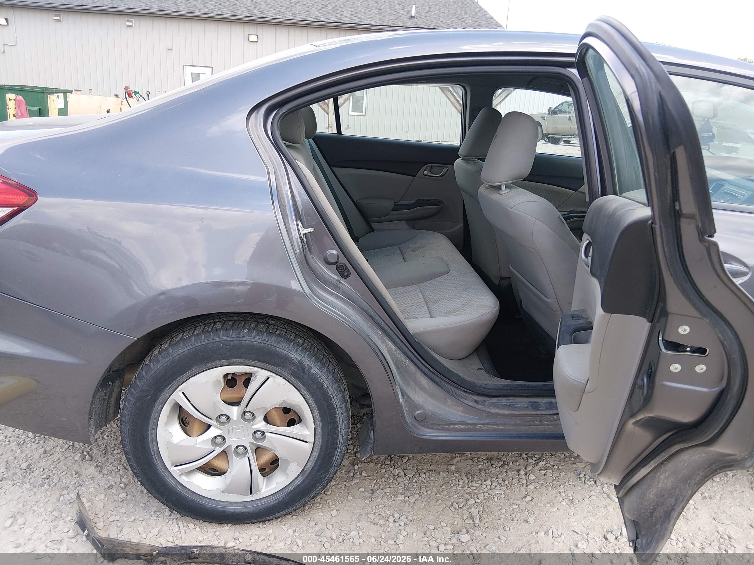 2015 Honda Civic Lx Серый vin: 19XFB2F50FE027539