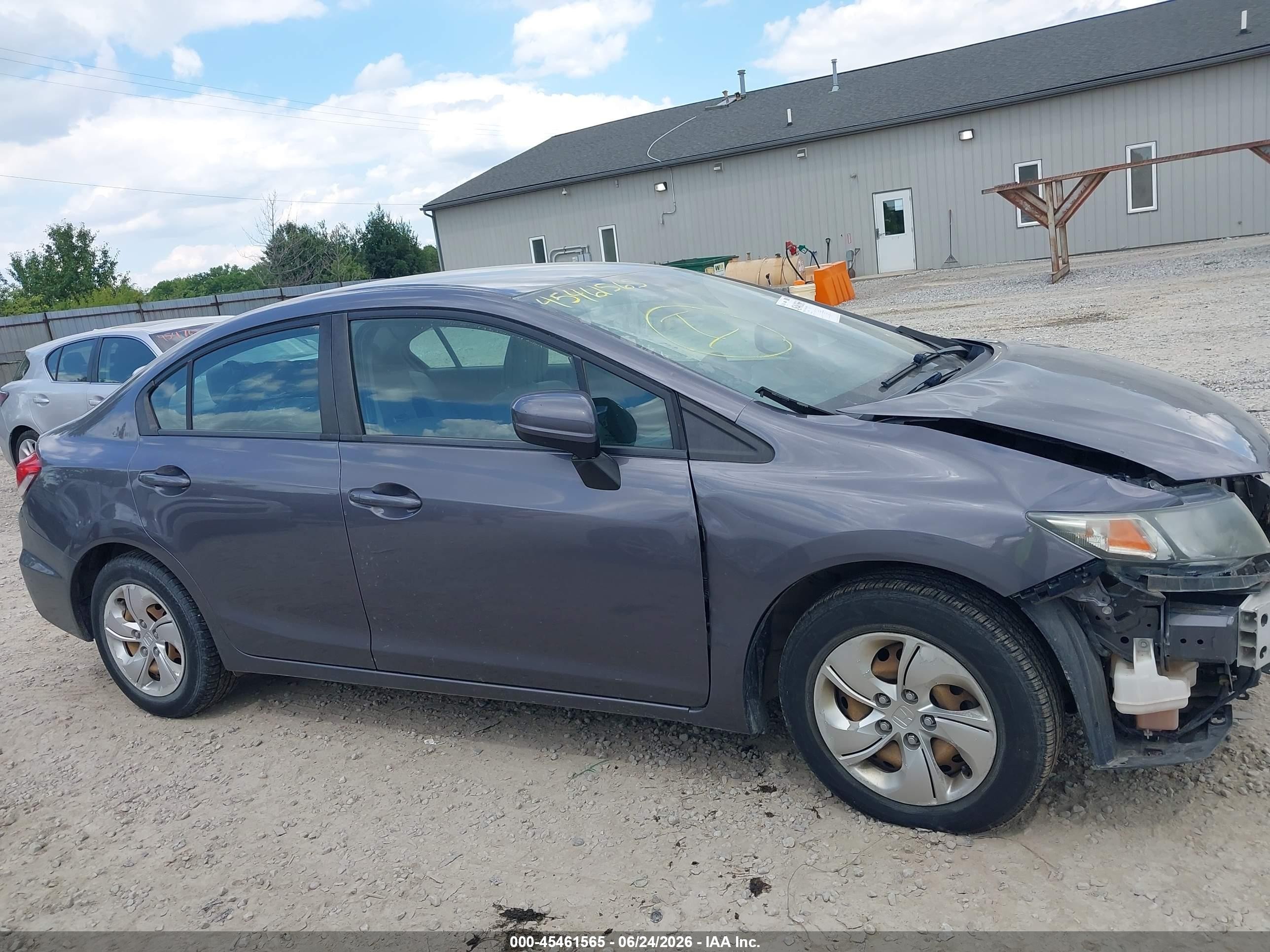 2015 Honda Civic Lx Серый vin: 19XFB2F50FE027539