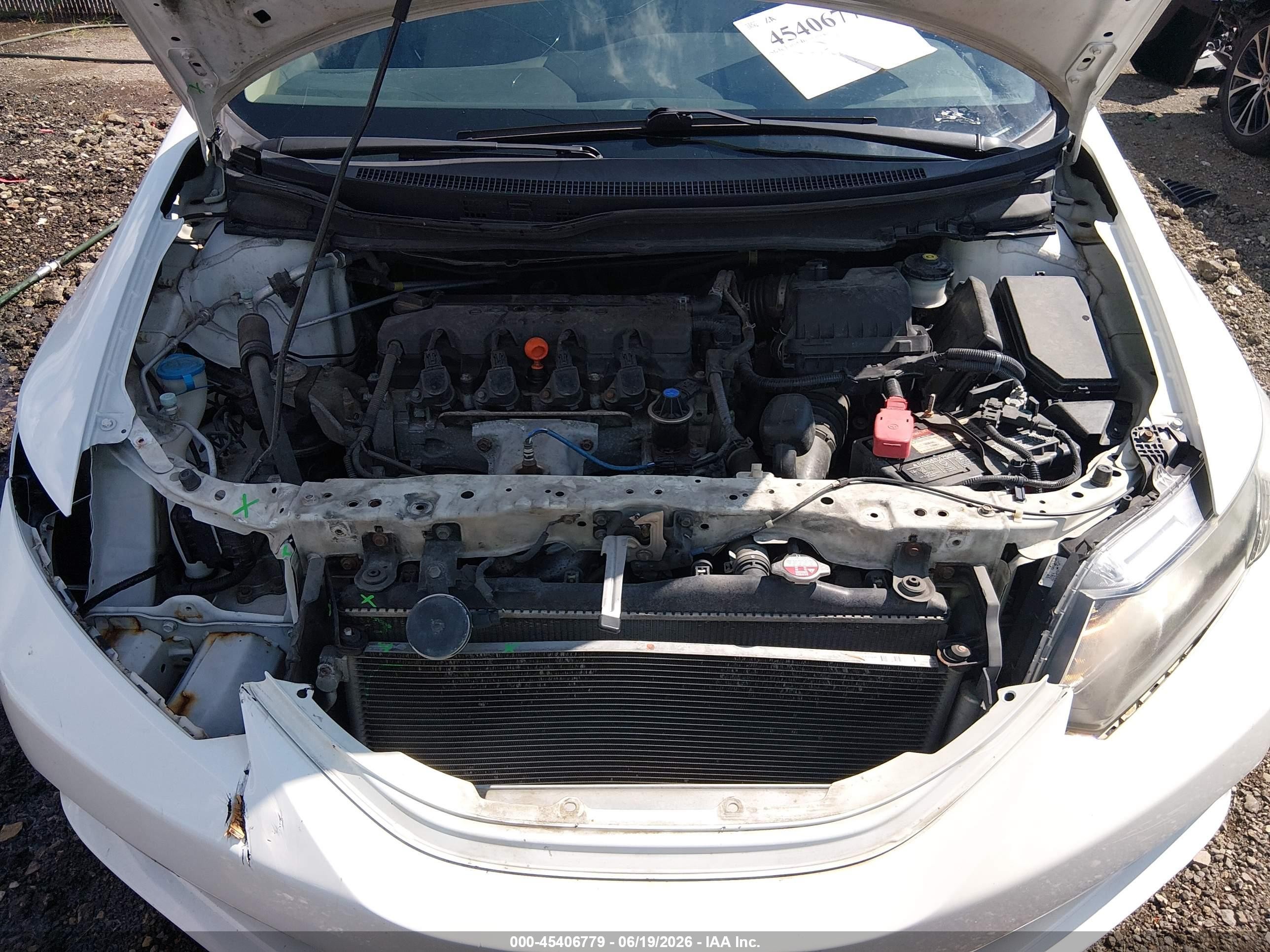 2015 Honda Civic Lx White vin: 19XFB2F50FE033339