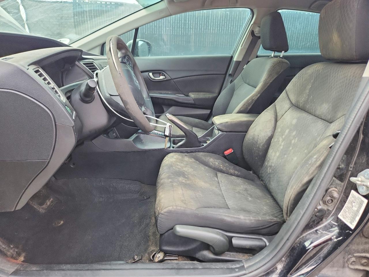2015 Honda Civic Lx Black vin: 19XFB2F50FE044731