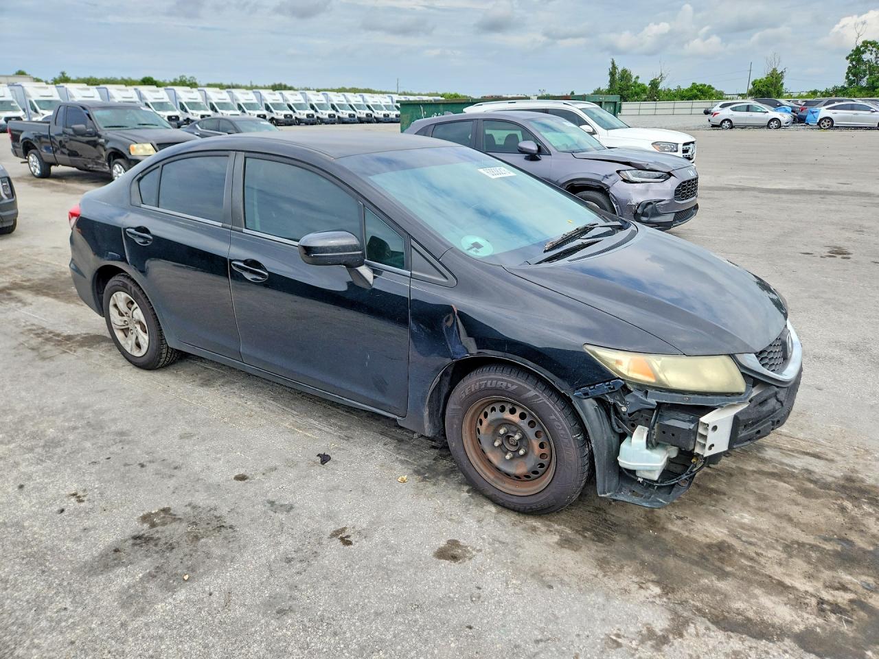 2015 Honda Civic Lx Black vin: 19XFB2F50FE044731