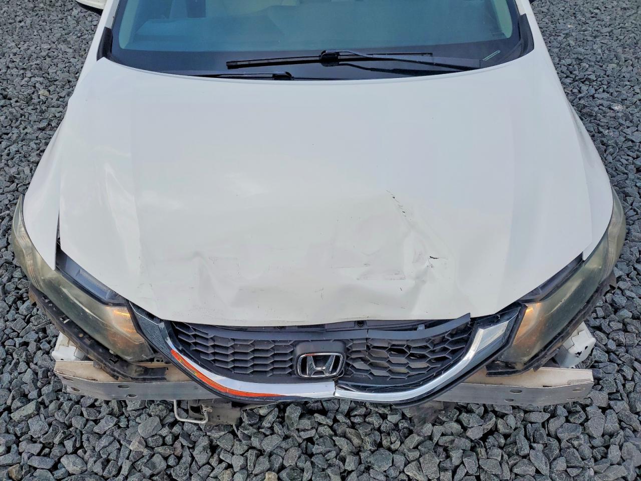 2015 Honda Civic Lx White vin: 19XFB2F50FE048262