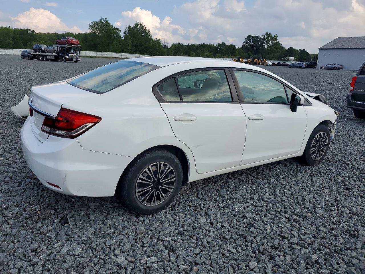 2015 Honda Civic Lx White vin: 19XFB2F50FE048262