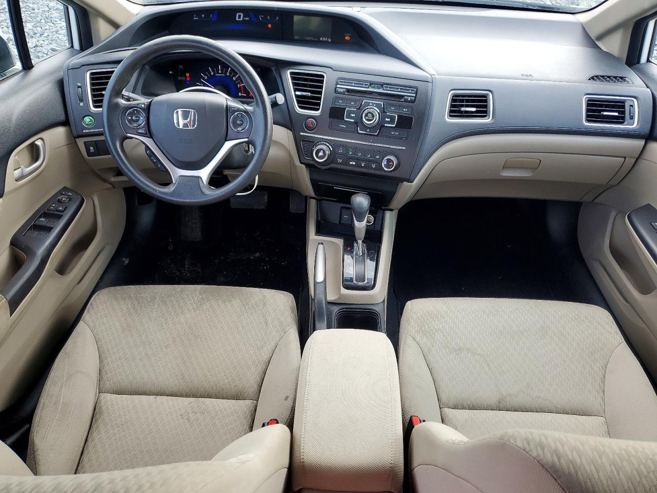 2015 Honda Civic Lx White vin: 19XFB2F50FE048262