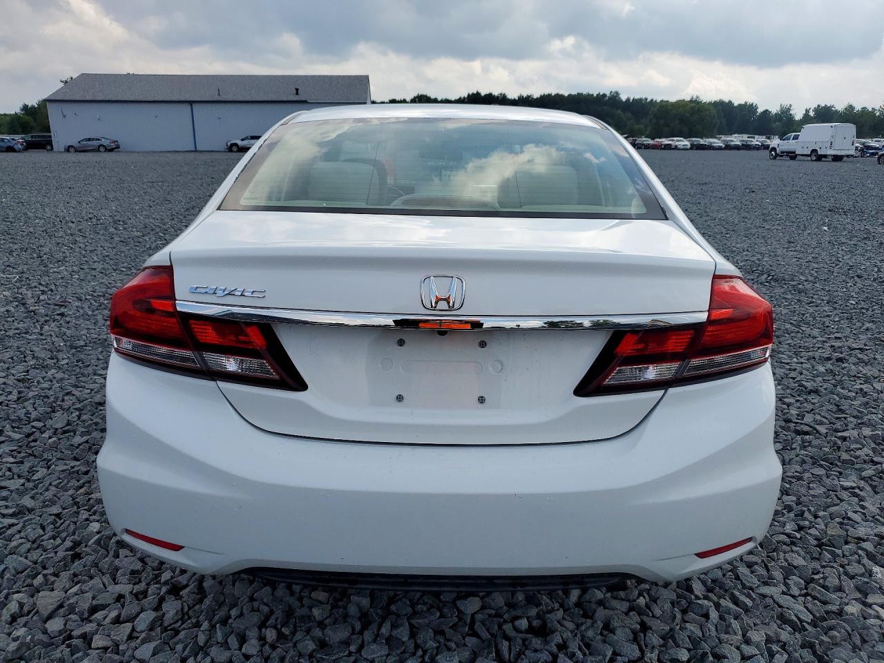 2015 Honda Civic Lx White vin: 19XFB2F50FE048262