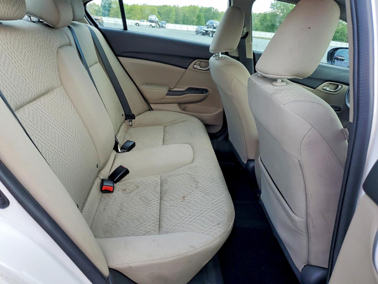 2015 Honda Civic Lx White vin: 19XFB2F50FE048262