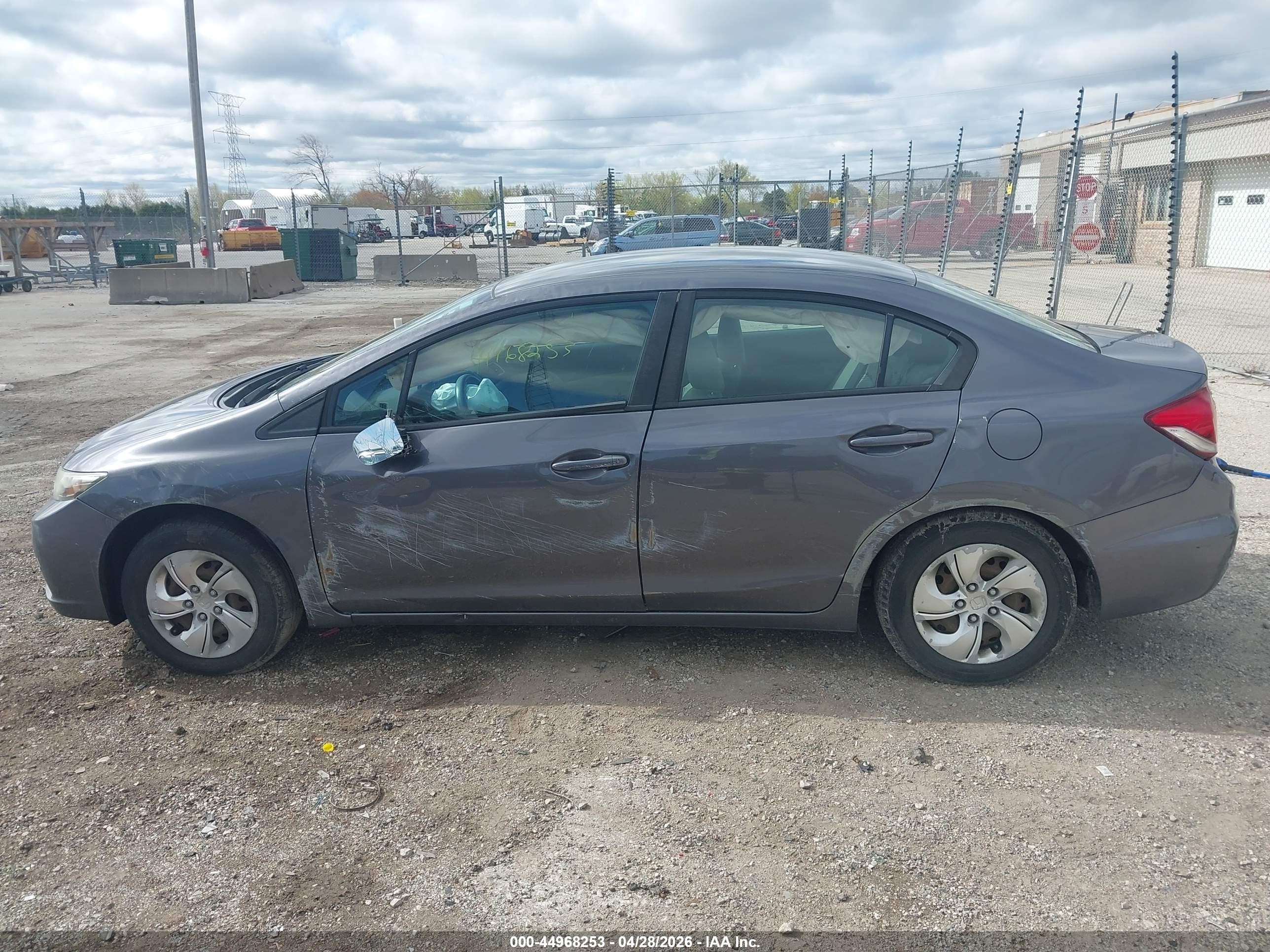 2015 Honda Civic Lx Gray vin: 19XFB2F50FE049265