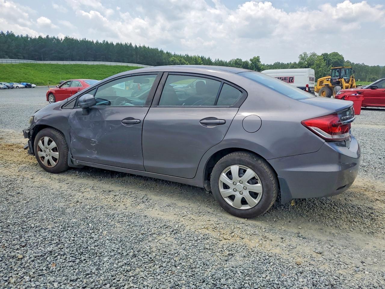 2015 Honda Civic Lx Gray vin: 19XFB2F50FE051520