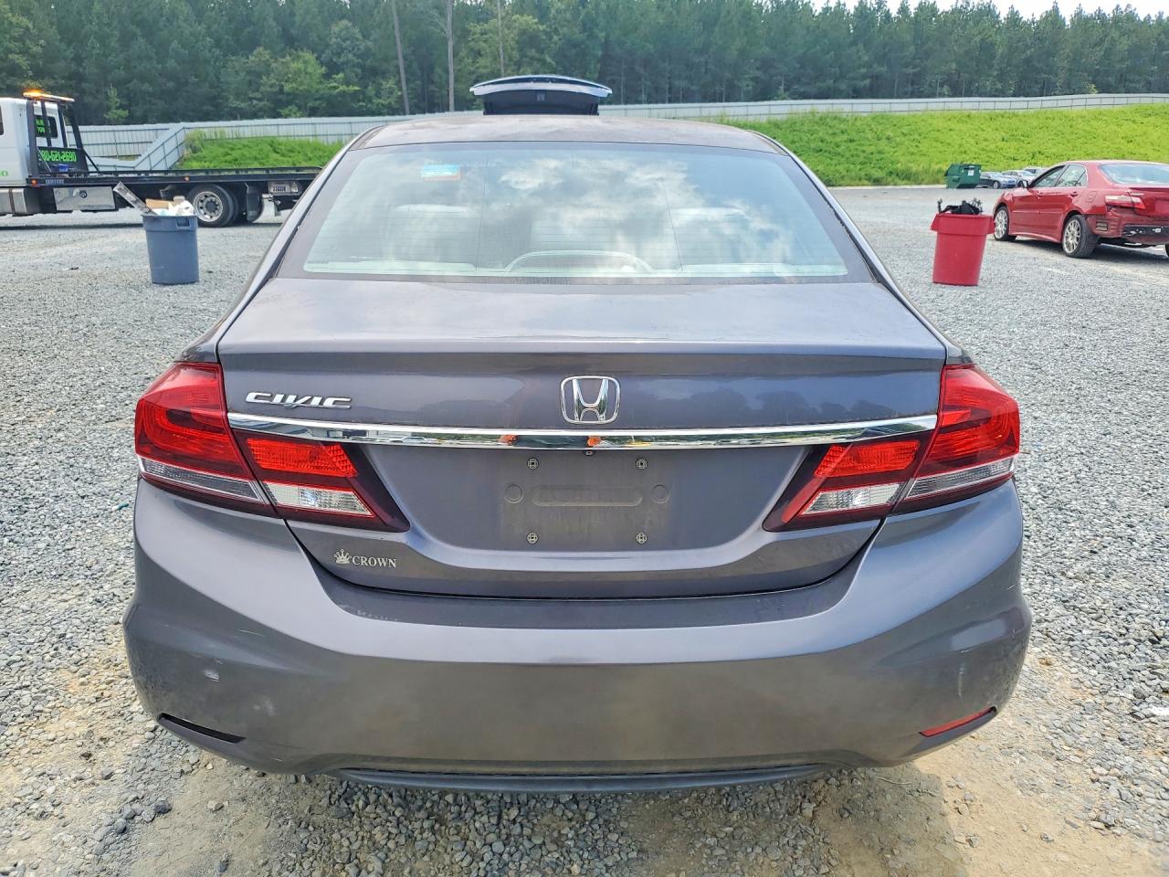 2015 Honda Civic Lx Gray vin: 19XFB2F50FE051520