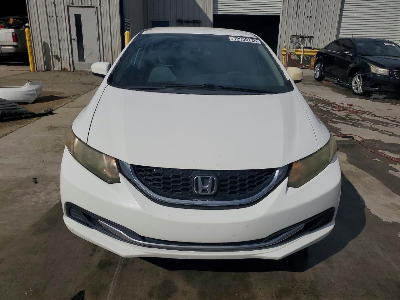 2015 Honda Civic Lx White vin: 19XFB2F50FE051596