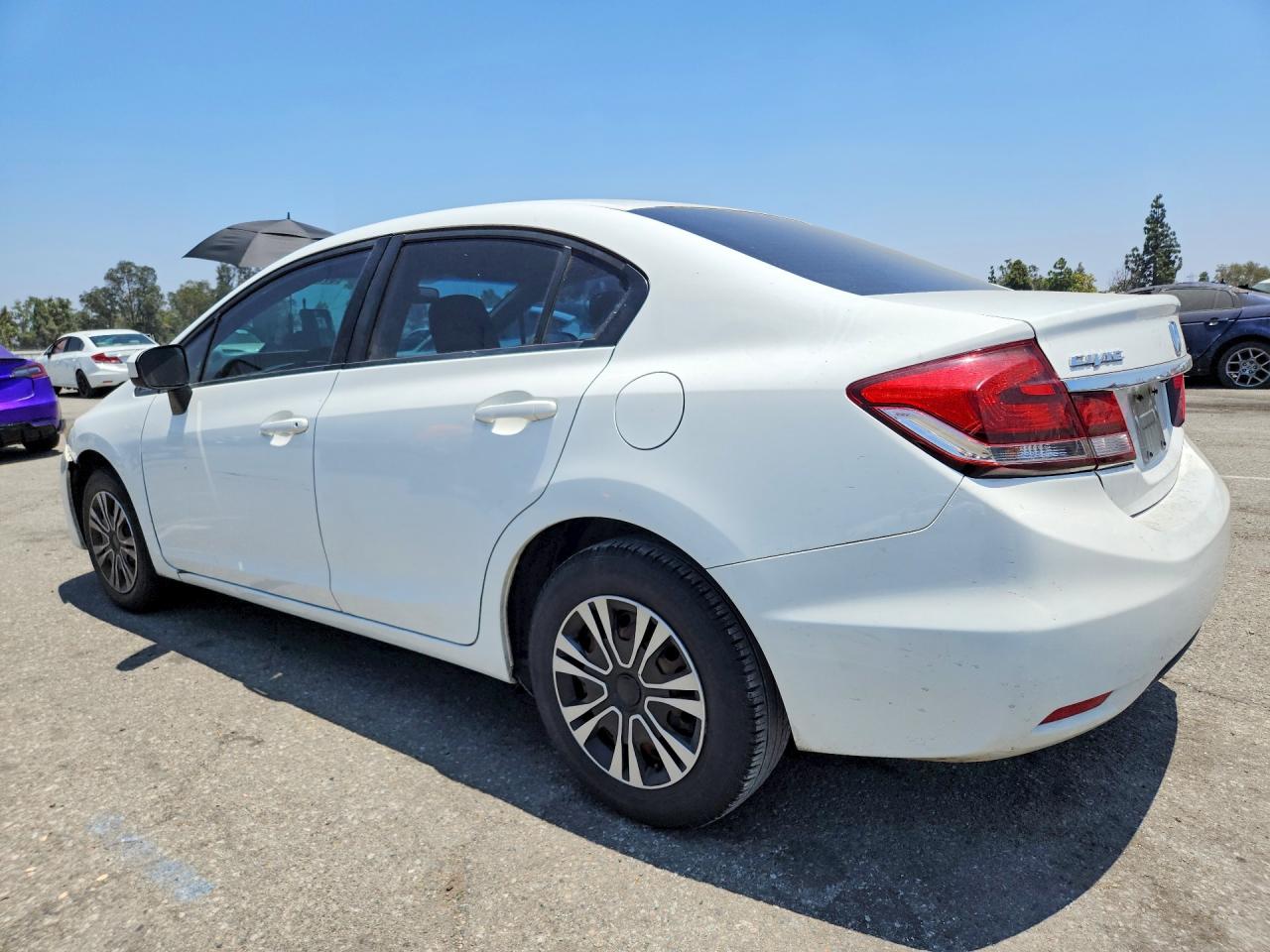 2015 Honda Civic Lx White vin: 19XFB2F50FE058242