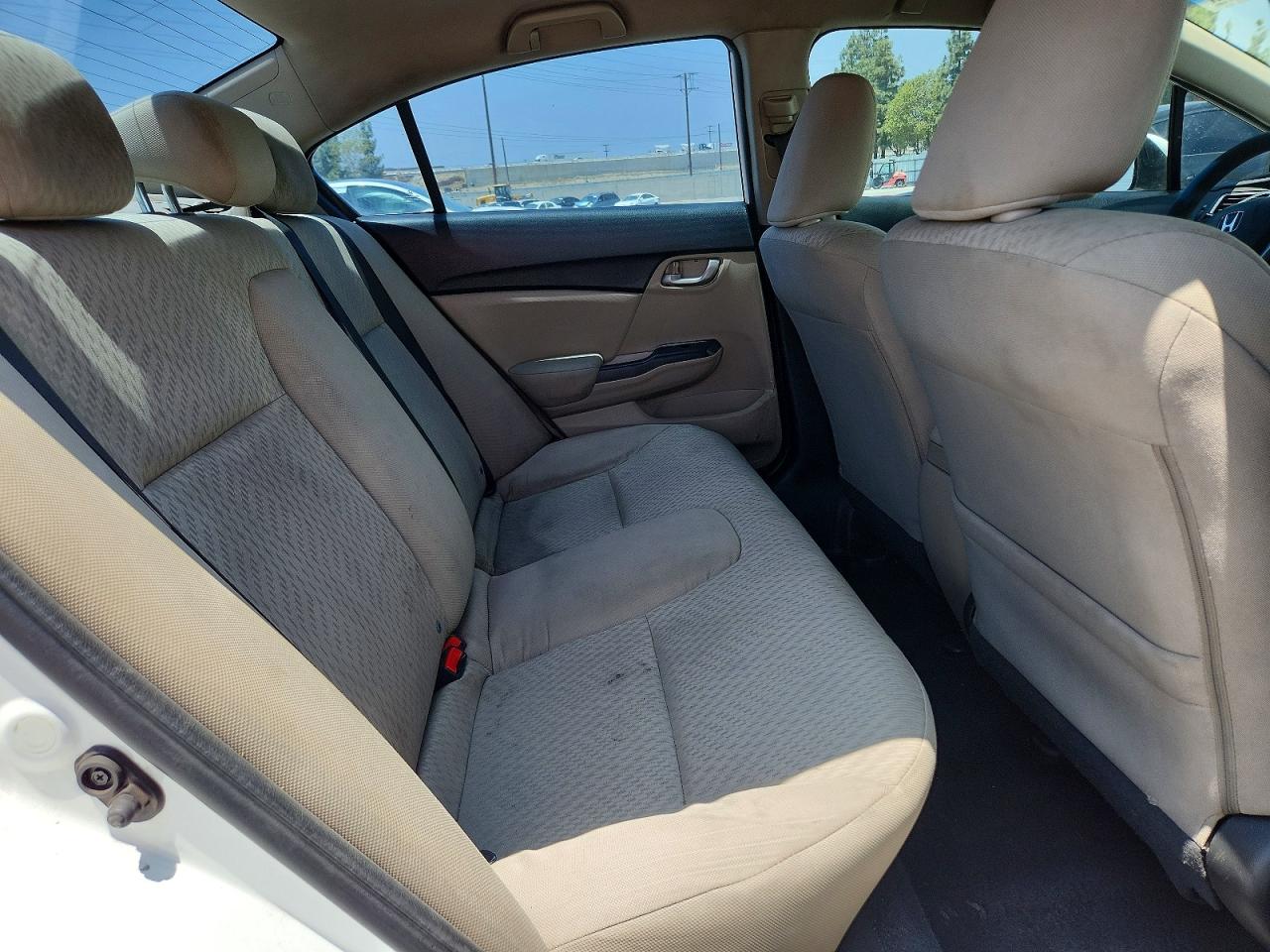 2015 Honda Civic Lx White vin: 19XFB2F50FE058242