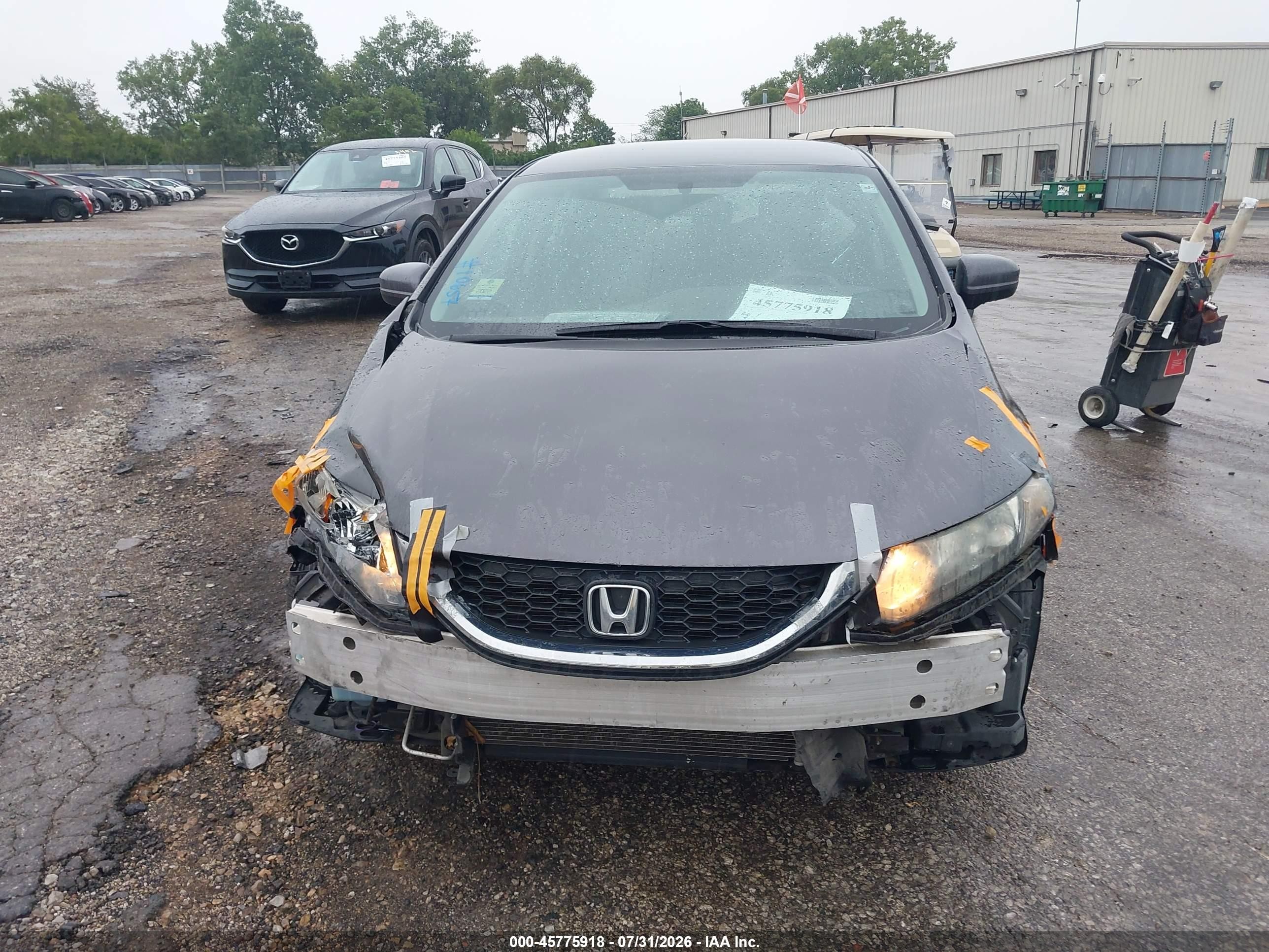 2015 Honda Civic Lx Gray vin: 19XFB2F50FE071394