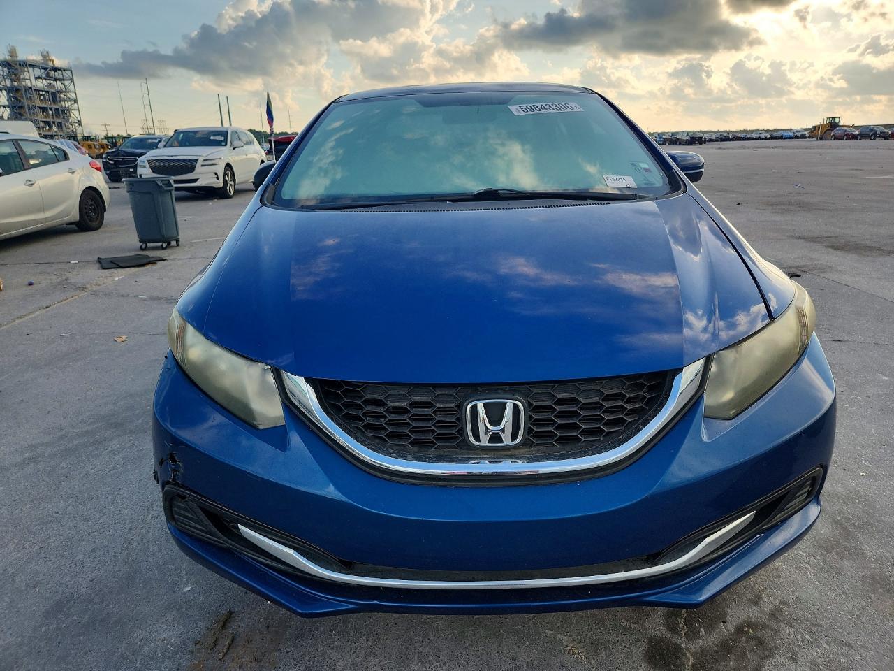 2015 Honda Civic Lx Blue vin: 19XFB2F50FE073212