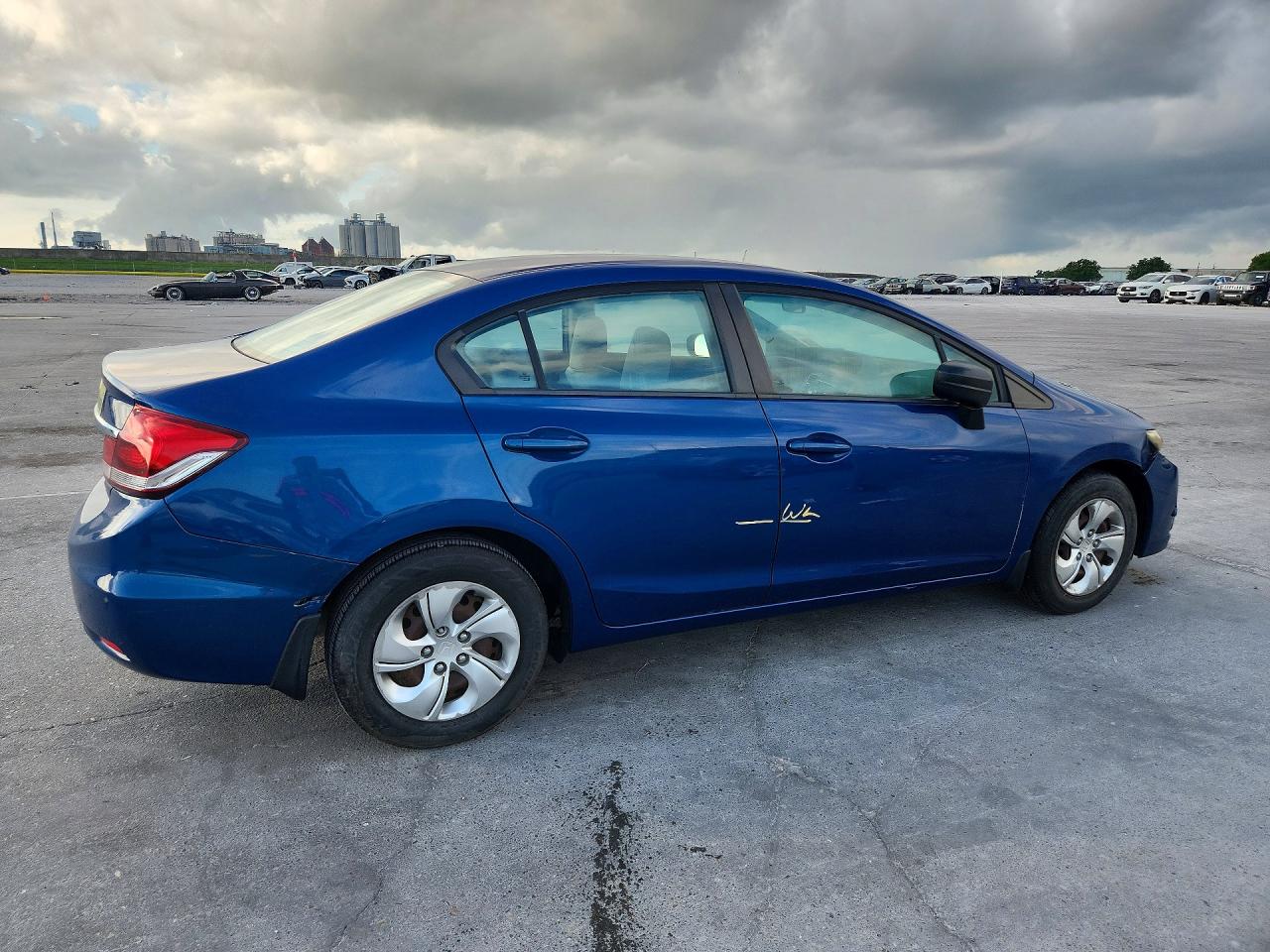2015 Honda Civic Lx Blue vin: 19XFB2F50FE073212