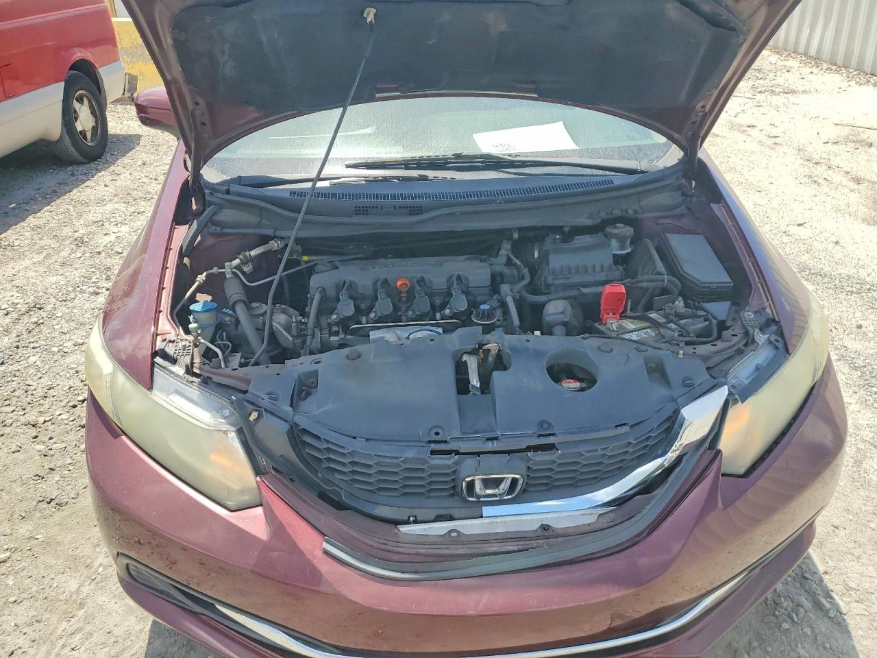 2015 Honda Civic Lx Maroon vin: 19XFB2F50FE074618