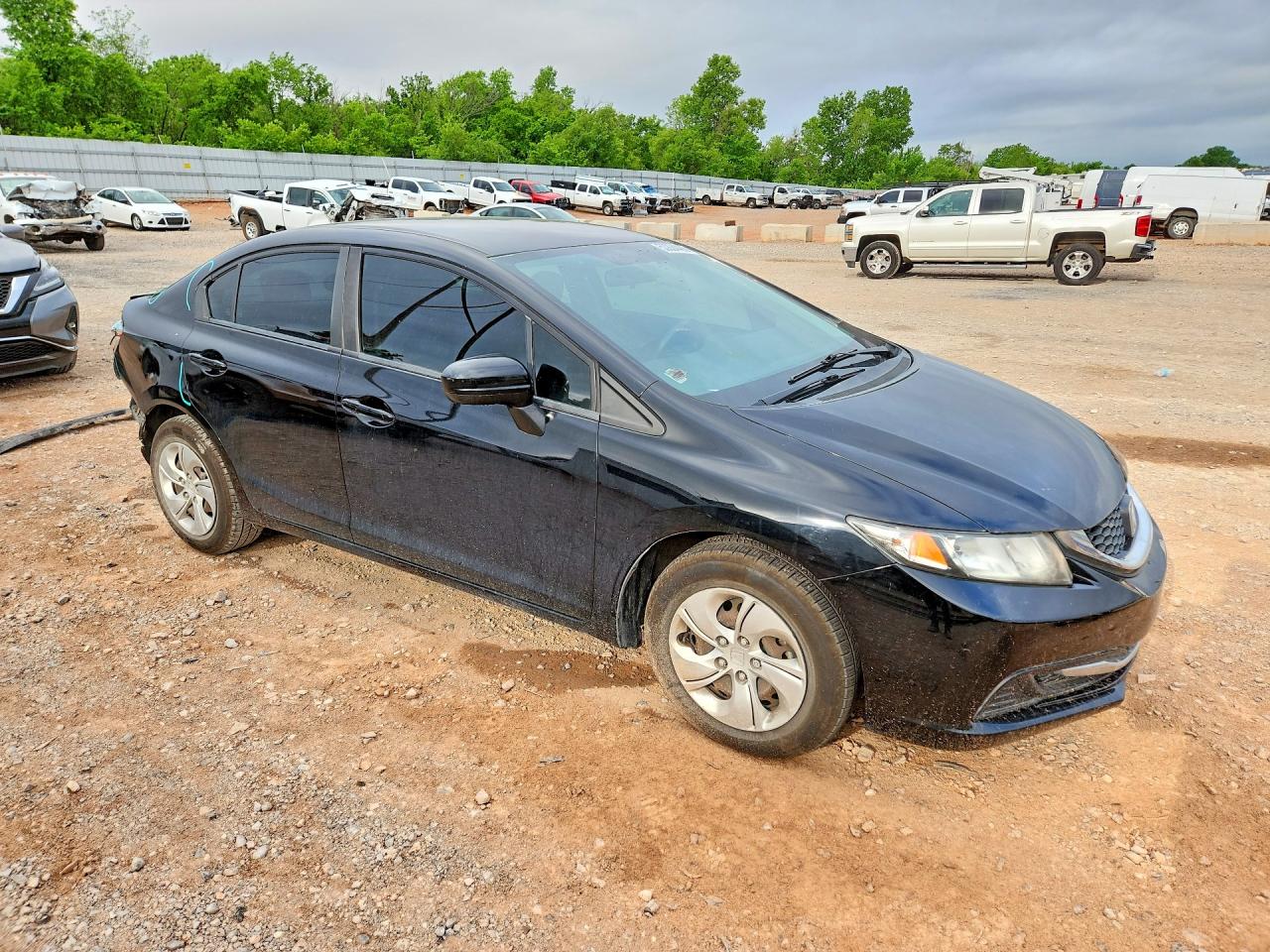 2015 Honda Civic Lx Black vin: 19XFB2F50FE078393