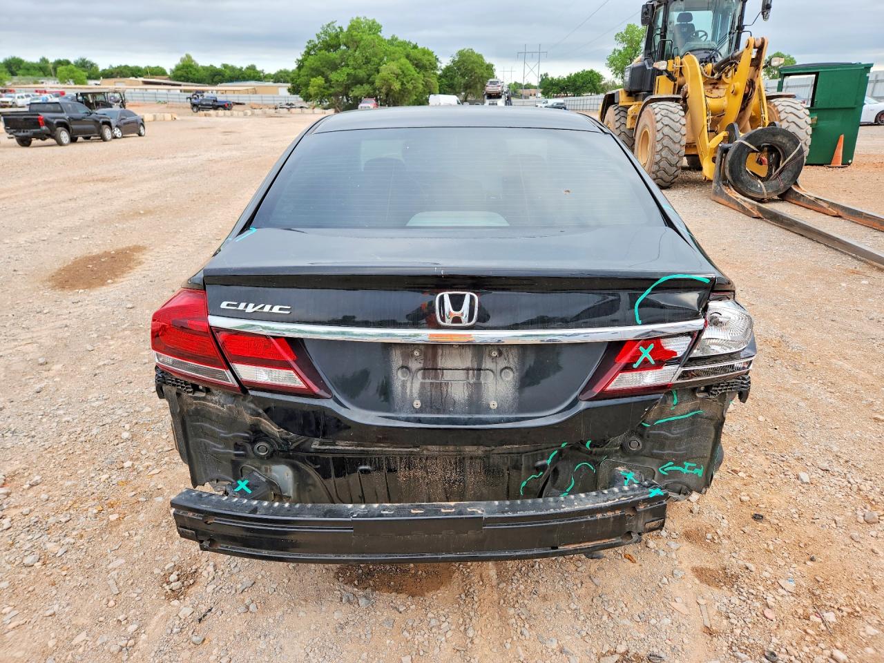 2015 Honda Civic Lx Black vin: 19XFB2F50FE078393