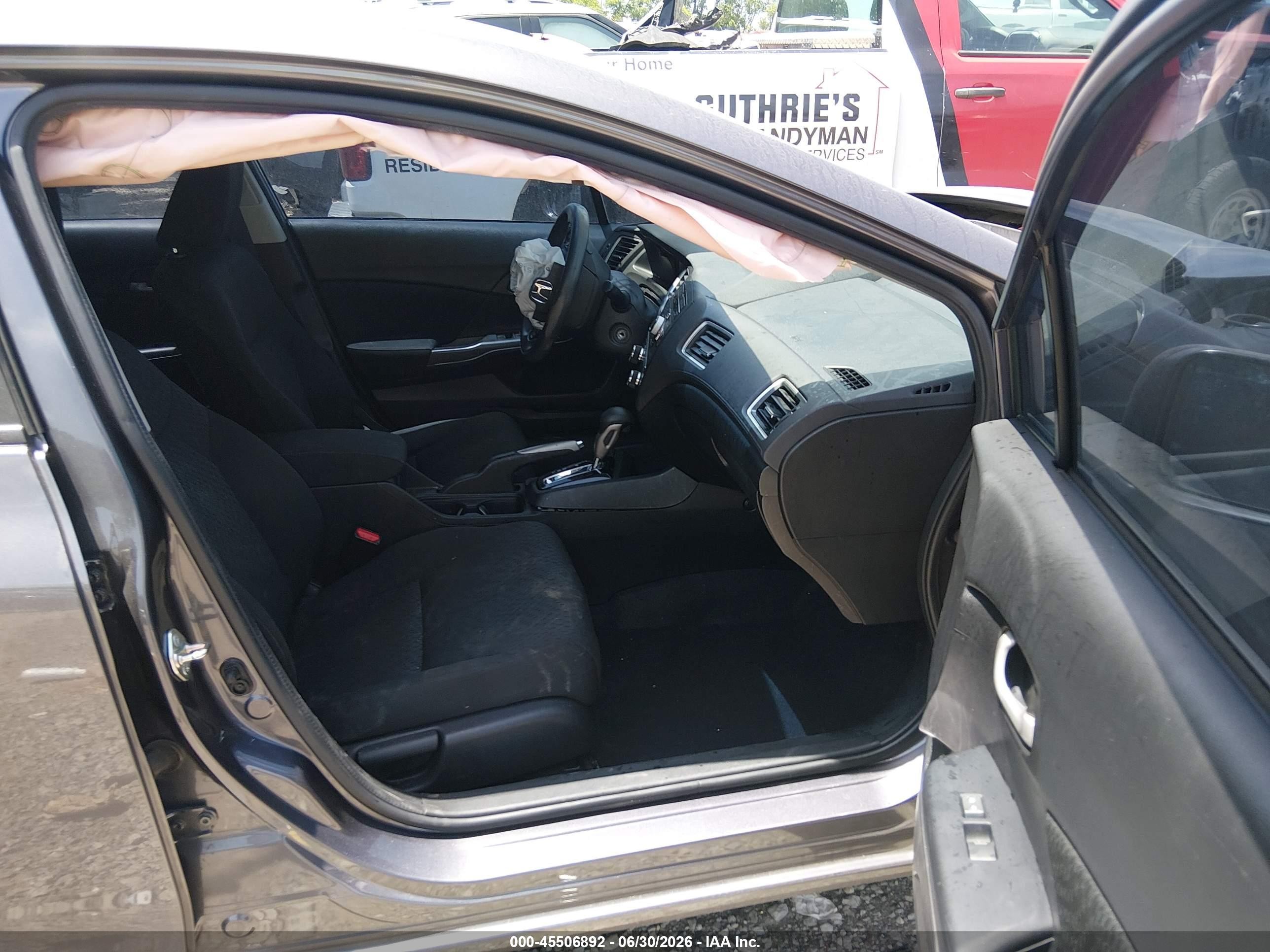 2015 Honda Civic Lx Gray vin: 19XFB2F50FE083996