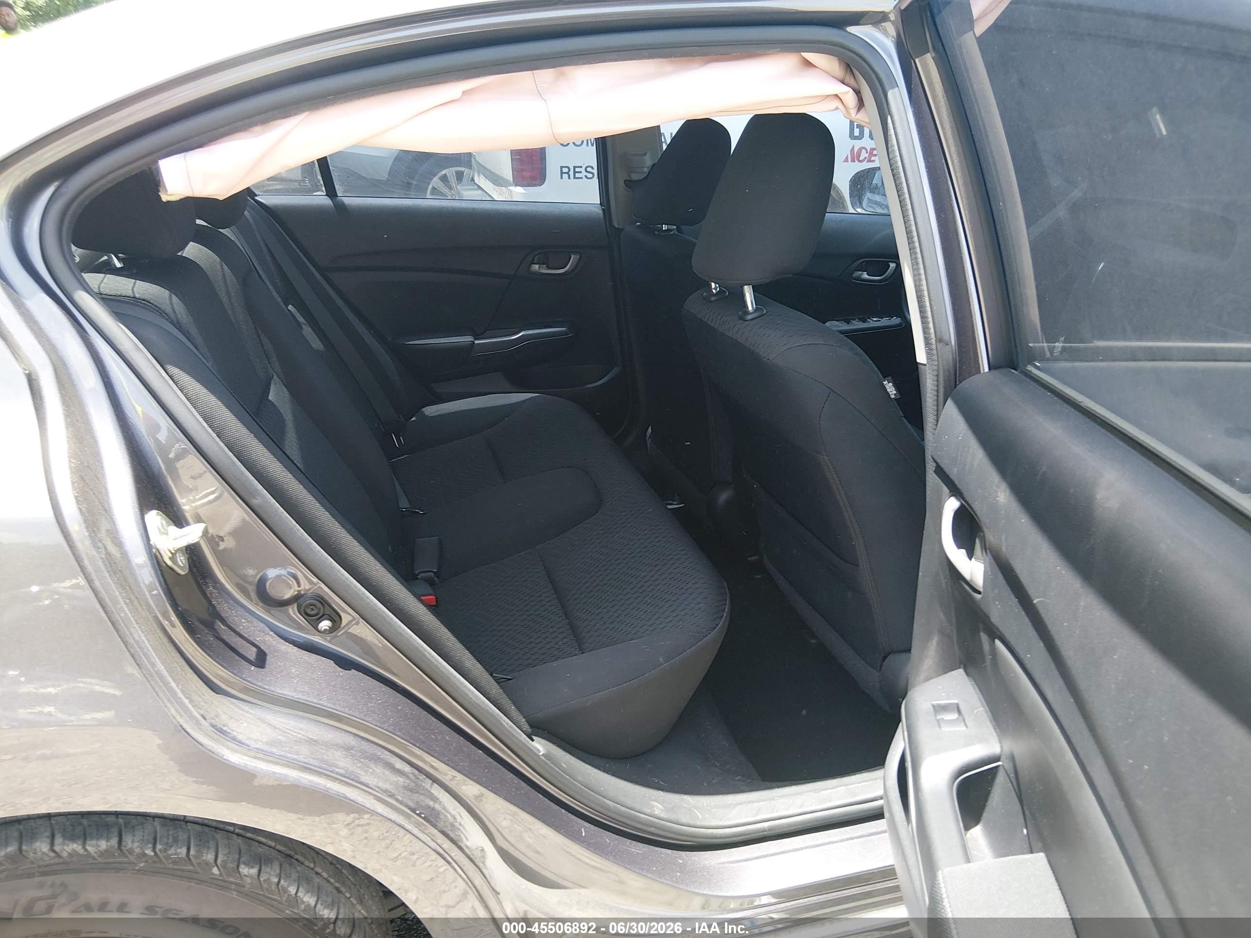 2015 Honda Civic Lx Gray vin: 19XFB2F50FE083996