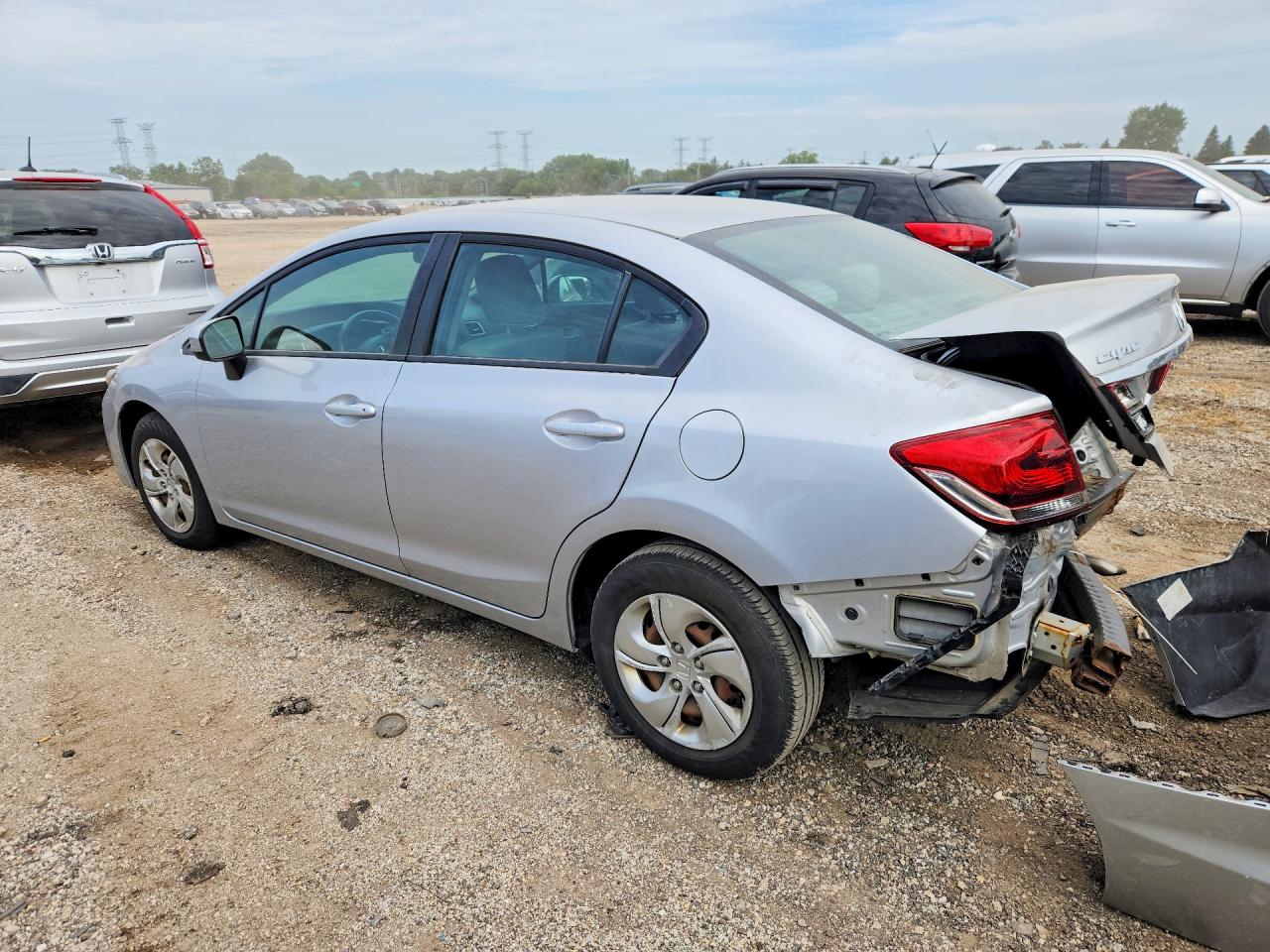 2015 Honda Civic Lx Silver vin: 19XFB2F50FE084310