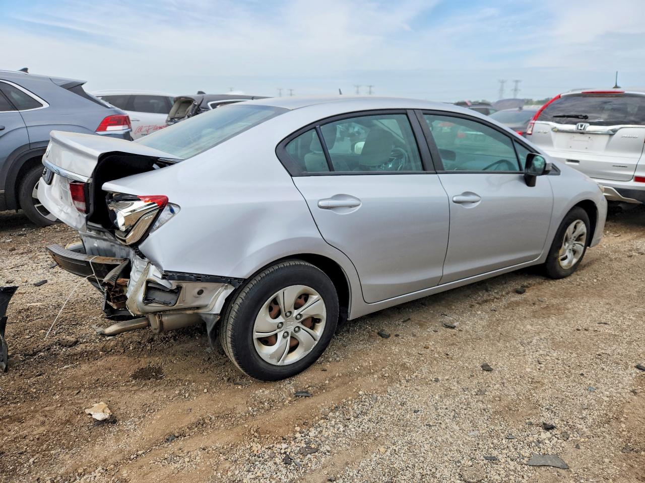 2015 Honda Civic Lx Silver vin: 19XFB2F50FE084310